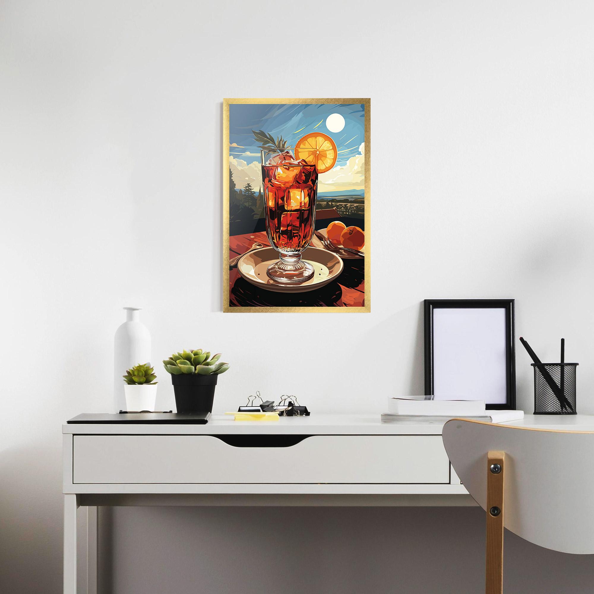 Poster Înrămat Cocktail Orange mockup 7