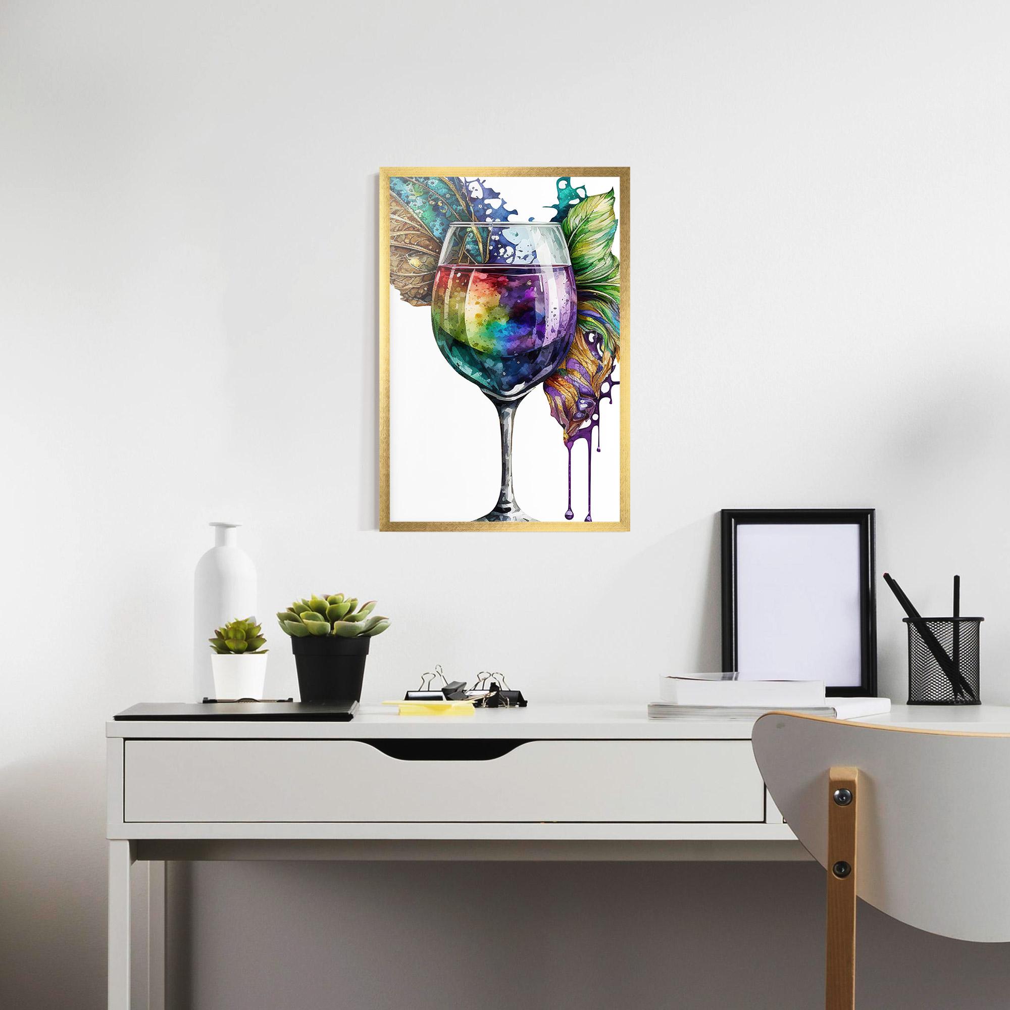 Poster Înrămat Colorful Drink mockup 7