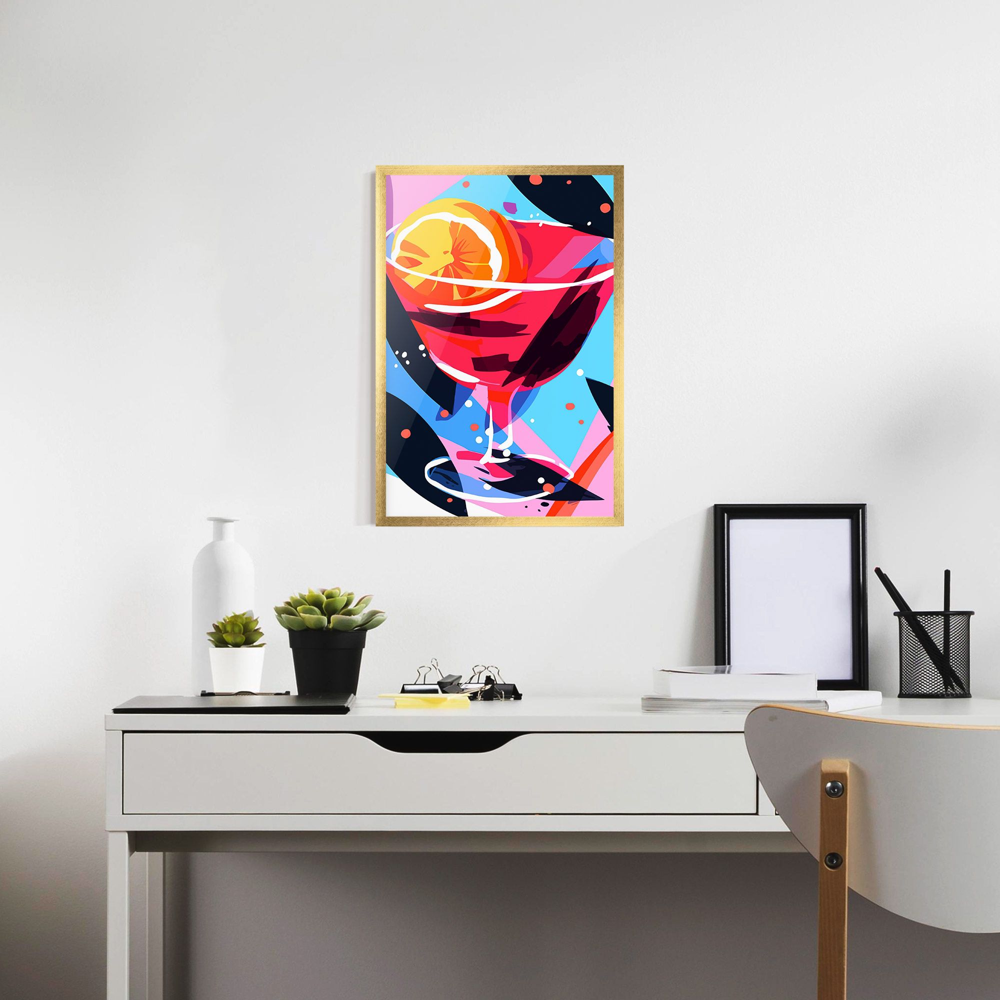 Red Cocktail Art mockup 7