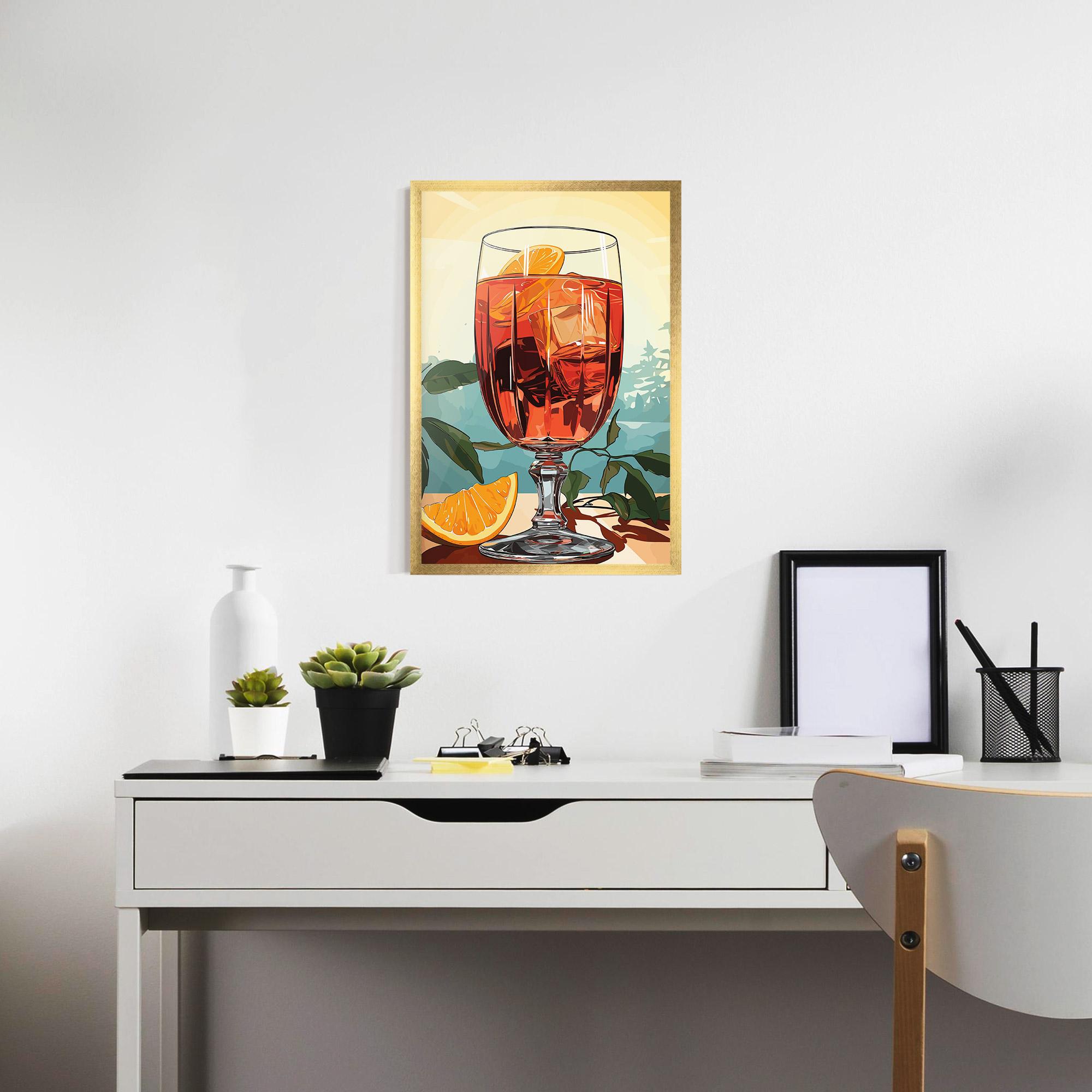 Poster Înrămat Sunrise Cocktail mockup 7
