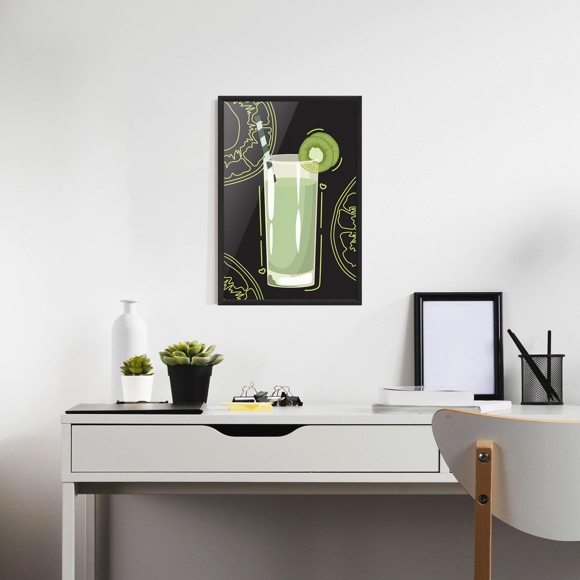 Poster Înrămat Kiwi Drink mockup 7