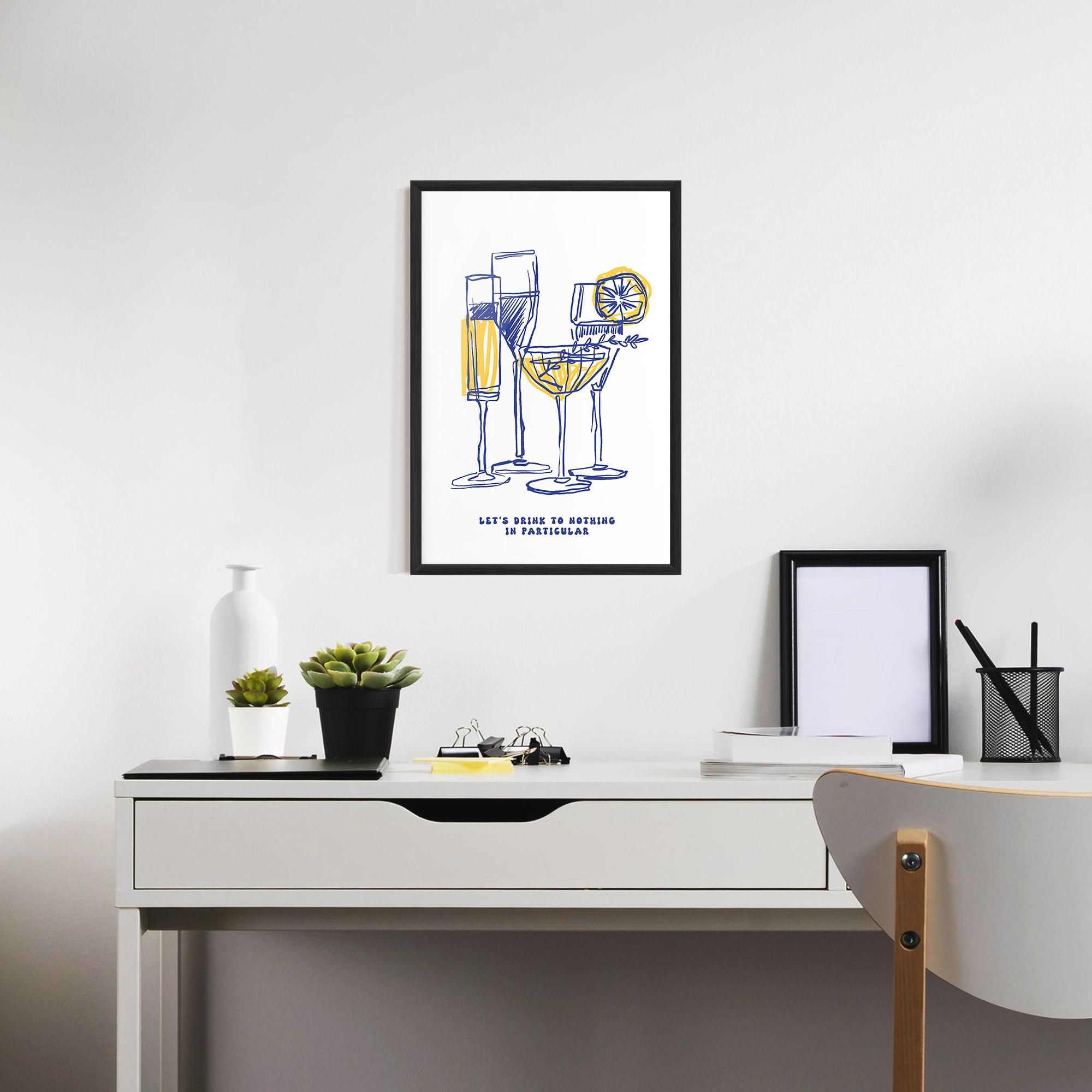 Poster Înrămat Lets Drink mockup 7