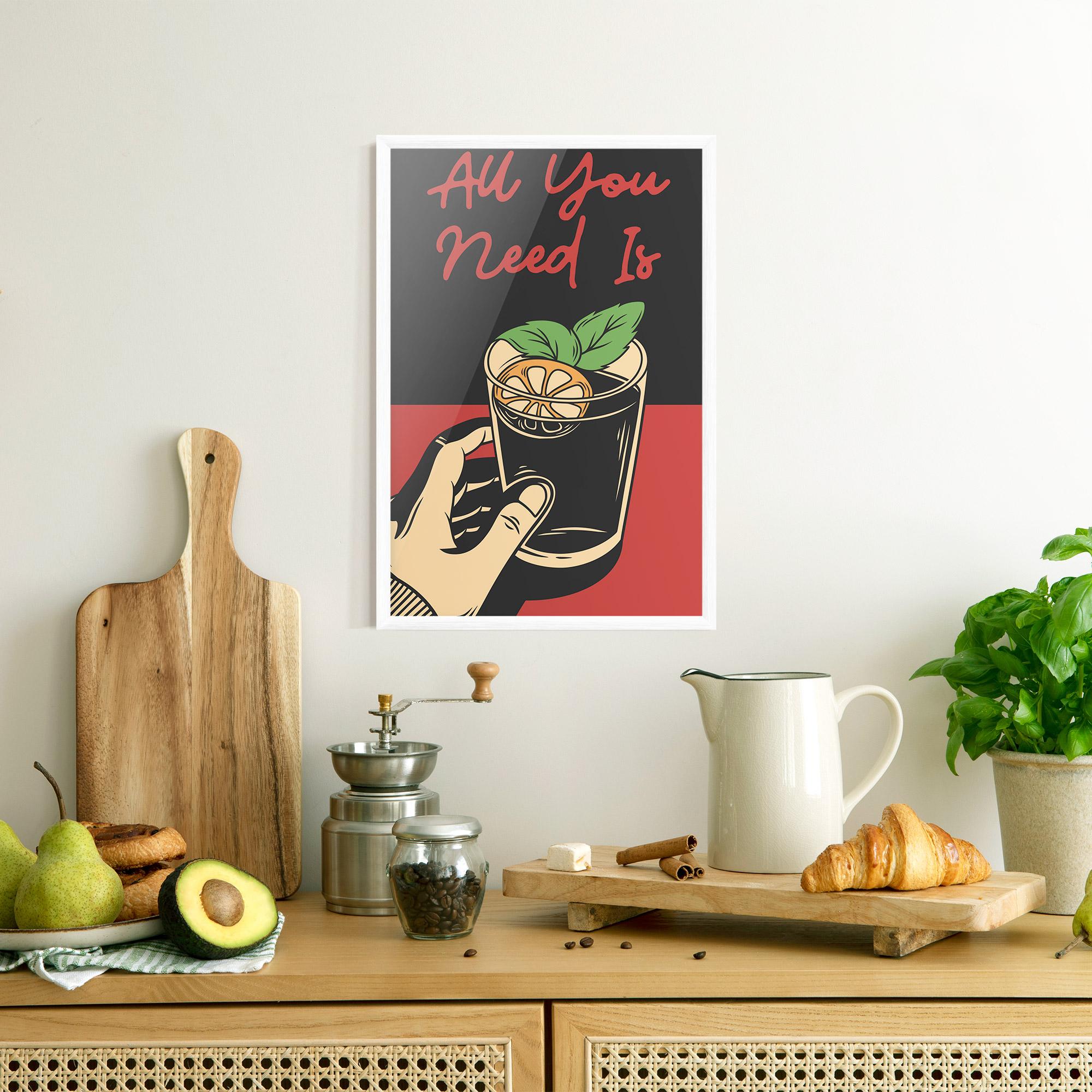 Poster Înrămat All U Need mockup 8