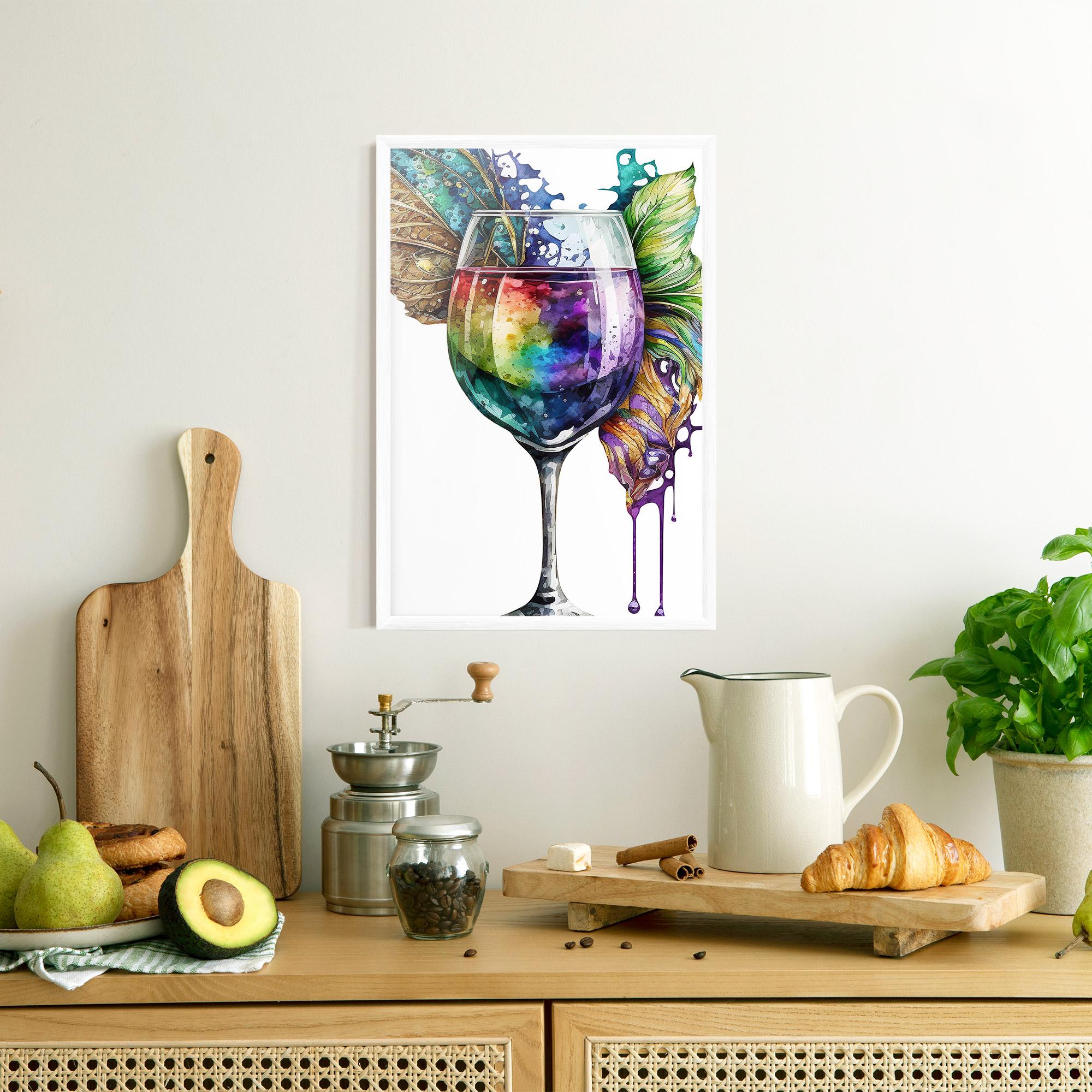 Poster Înrămat Colorful Drink mockup 8