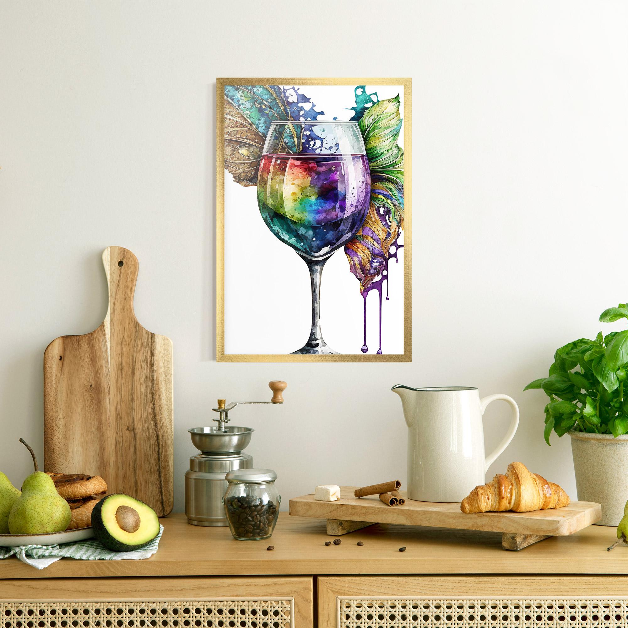 Poster Înrămat Colorful Drink mockup 8