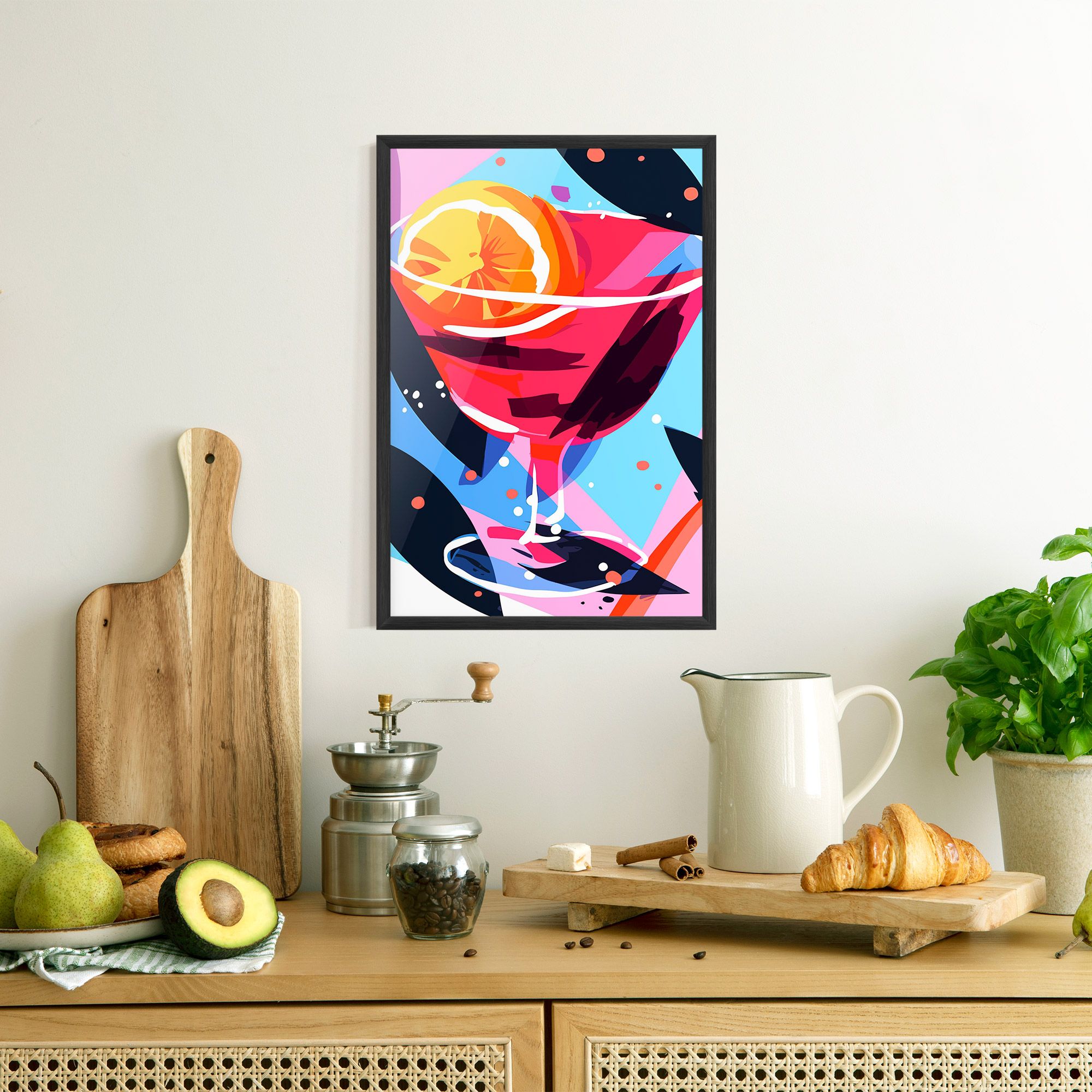 Red Cocktail Art mockup 8