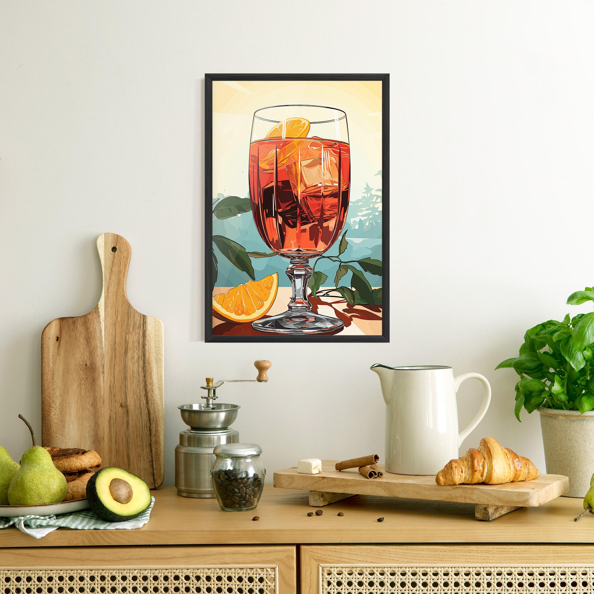 Poster Înrămat Sunrise Cocktail mockup 8