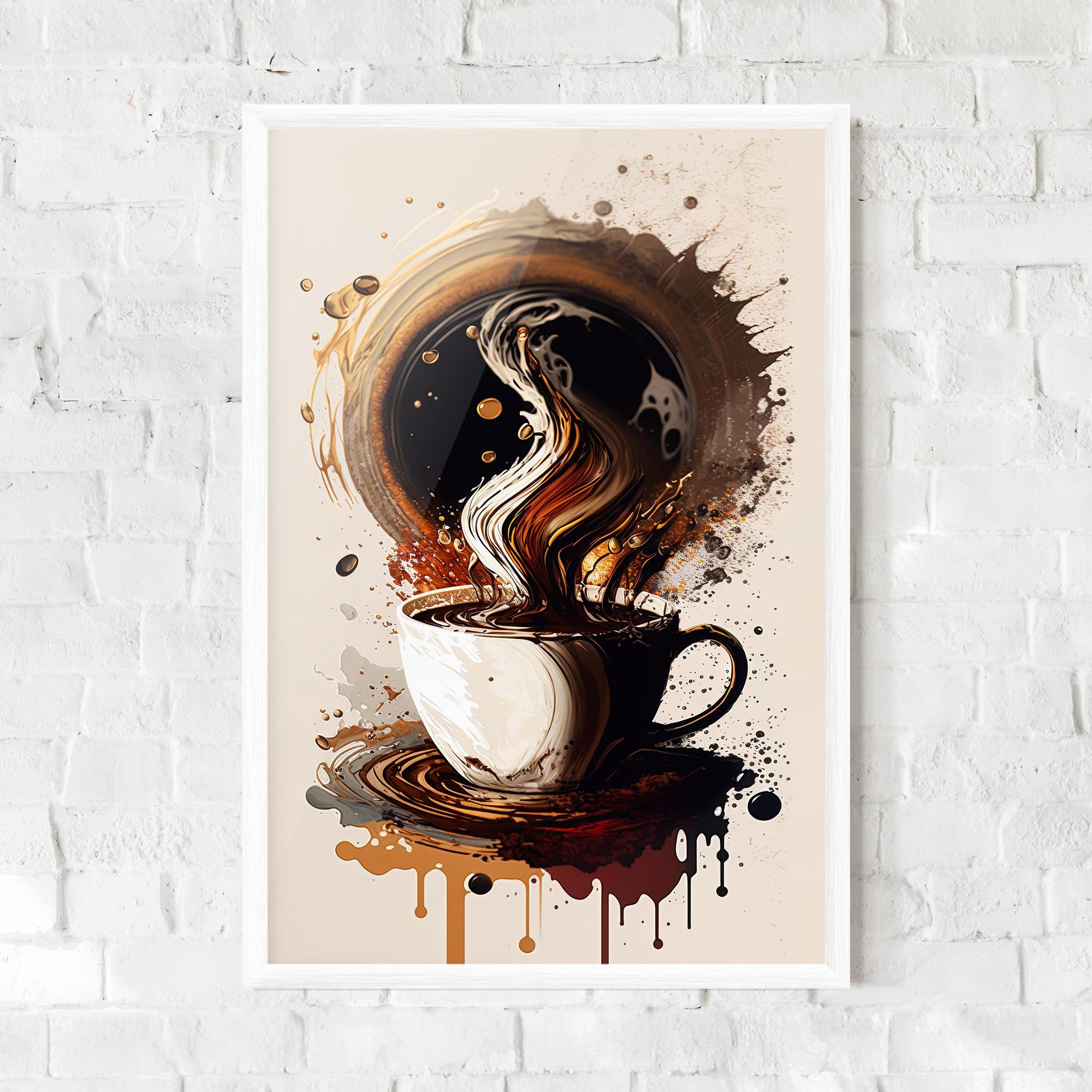 Poster Înrămat Coffee Art mockup 0