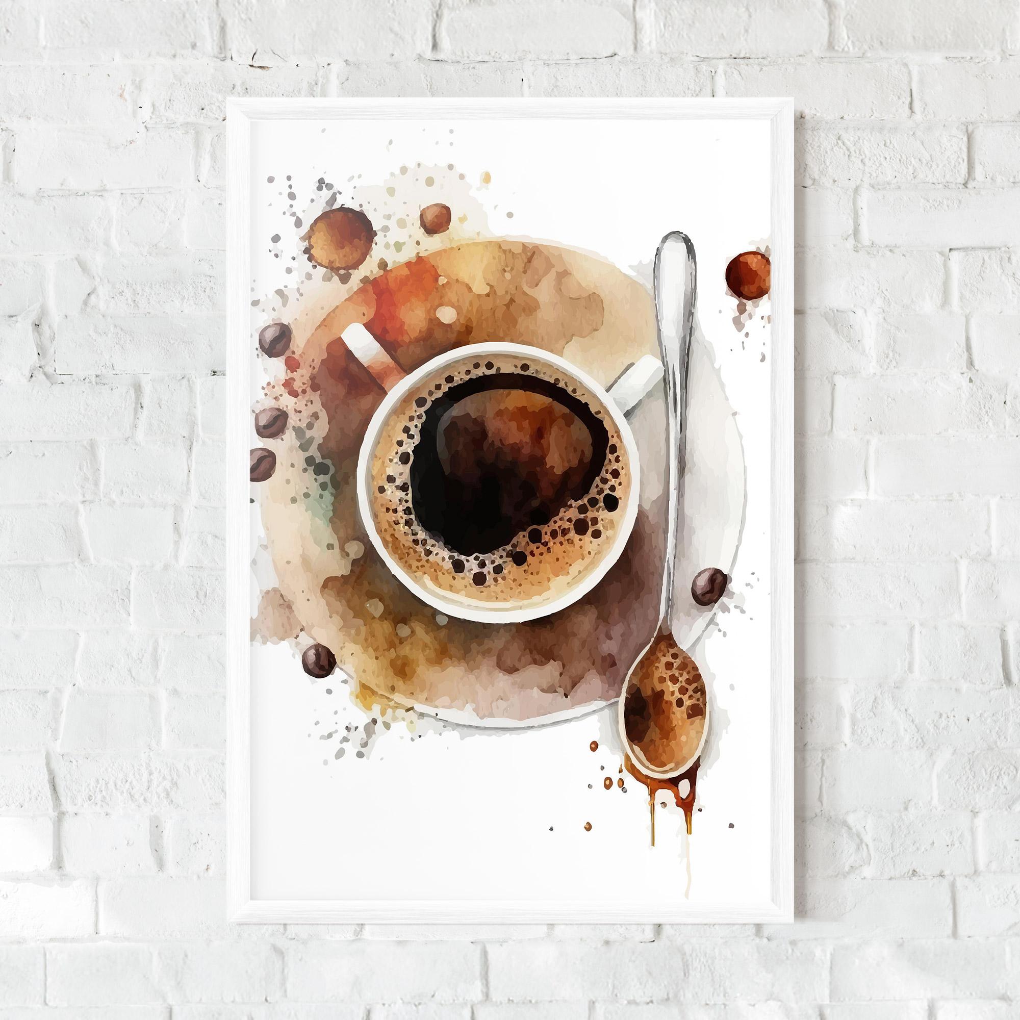 Poster Înrămat Coffee Liquid mockup 0