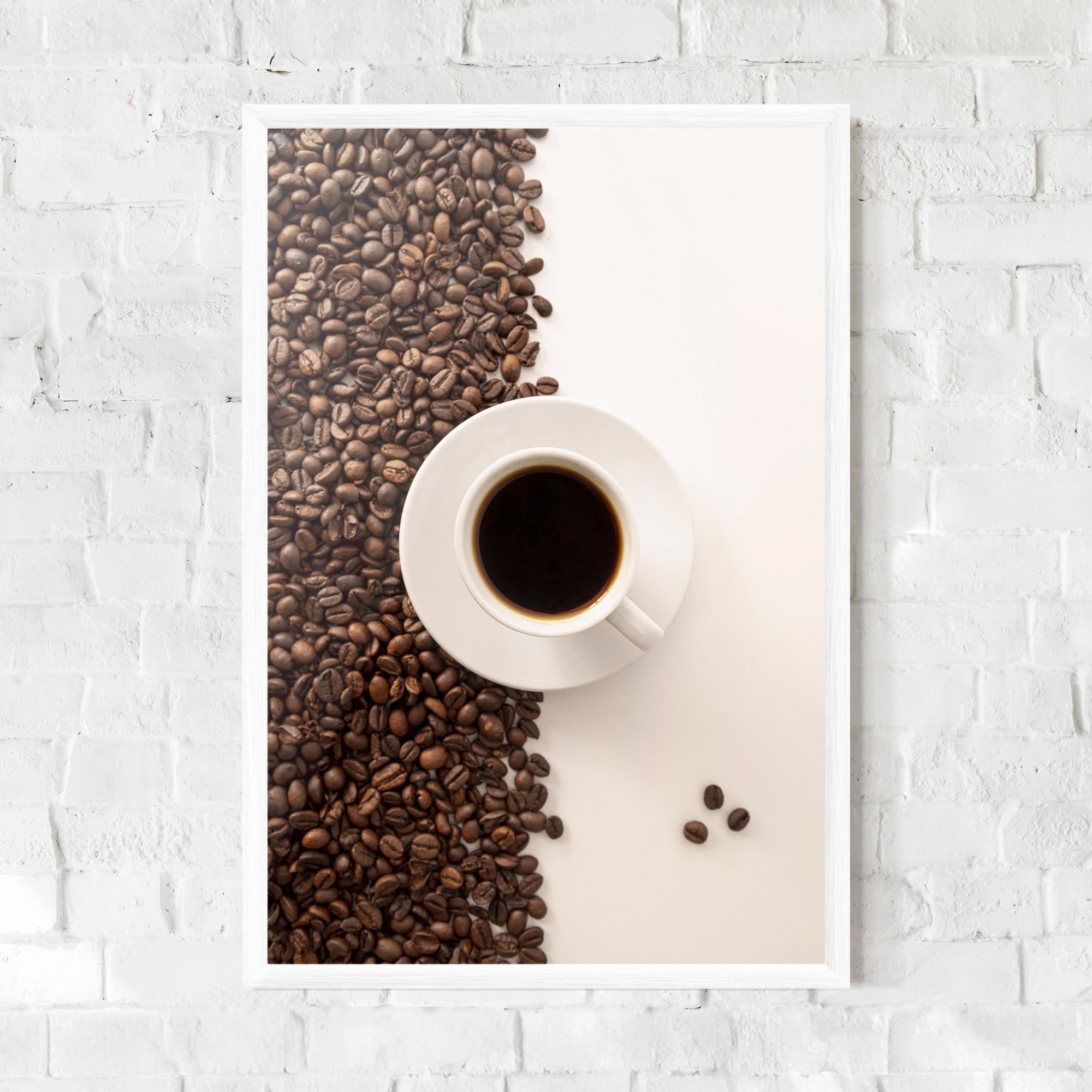 Poster Înrămat Contrasted Coffee mockup 0