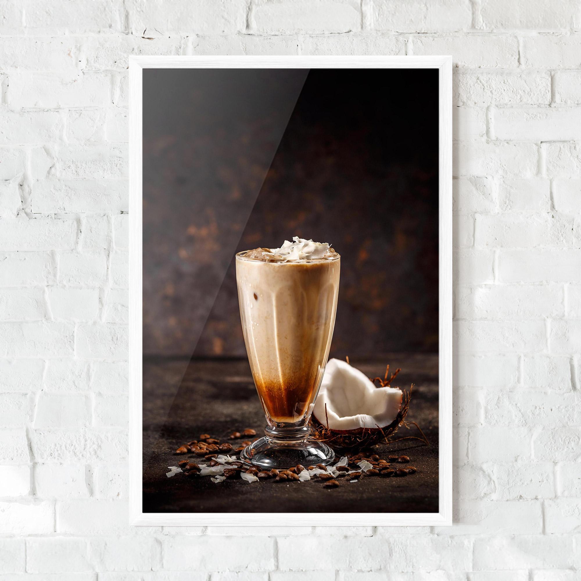 Poster Înrămat Tasty Coconut Coffee mockup 0