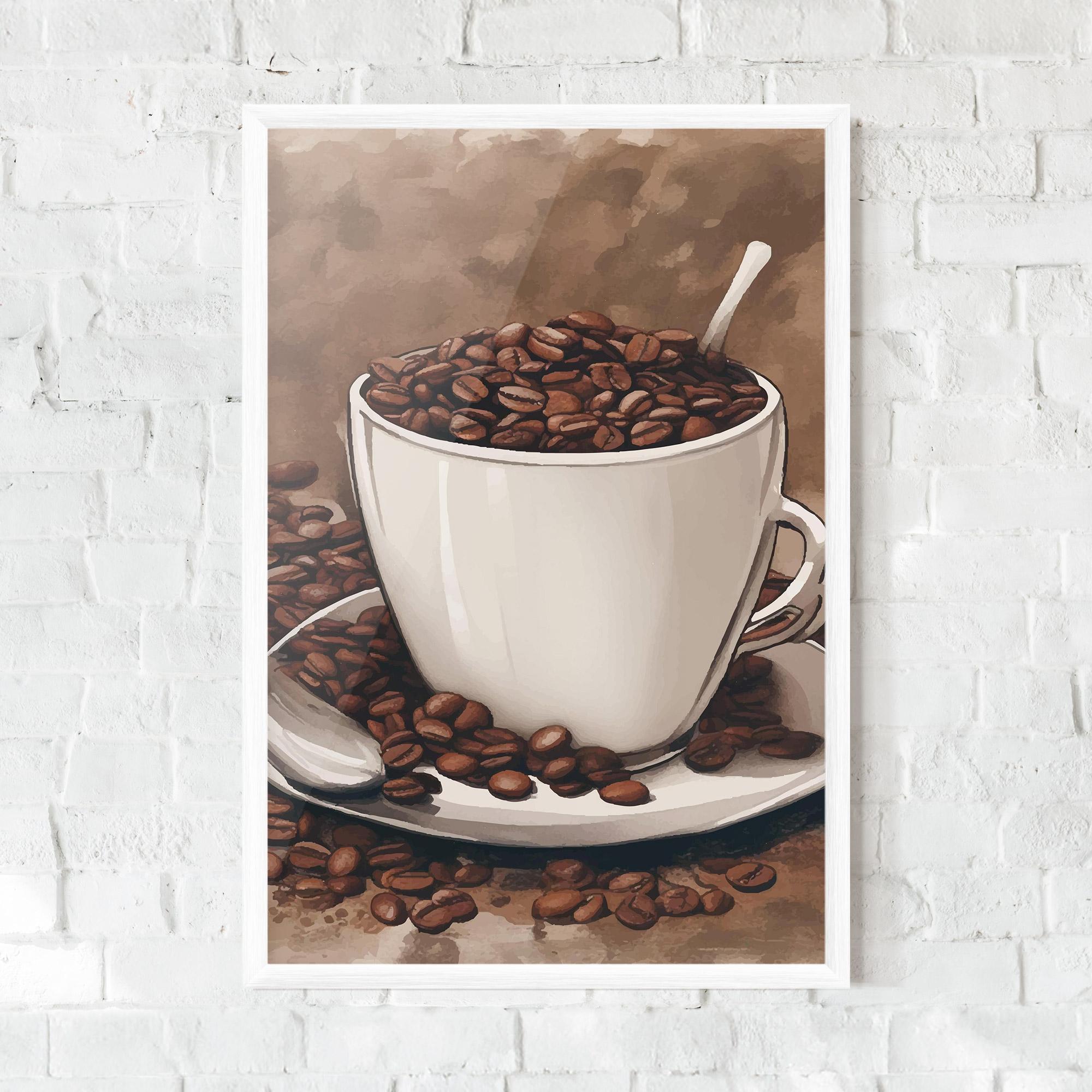 Poster Înrămat Vintage Coffee mockup 0