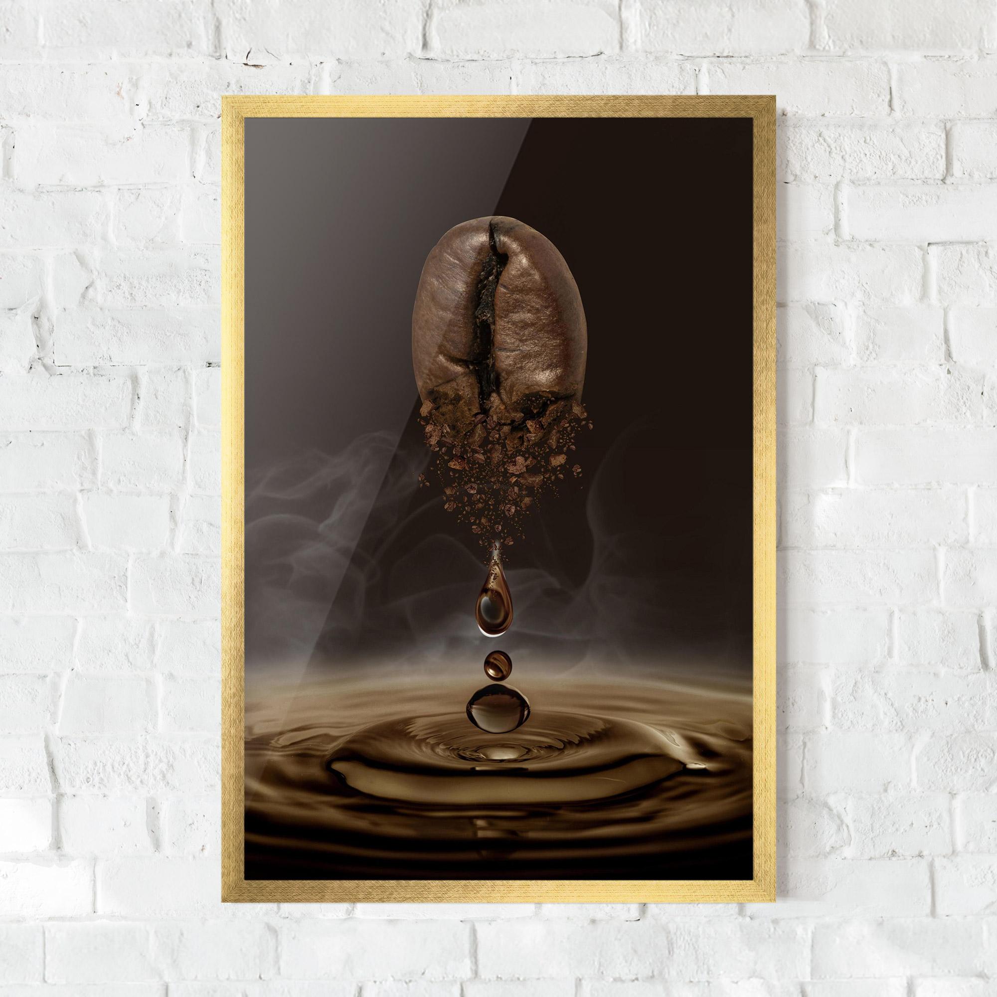 Poster Înrămat Coffee Drip Concept mockup 0