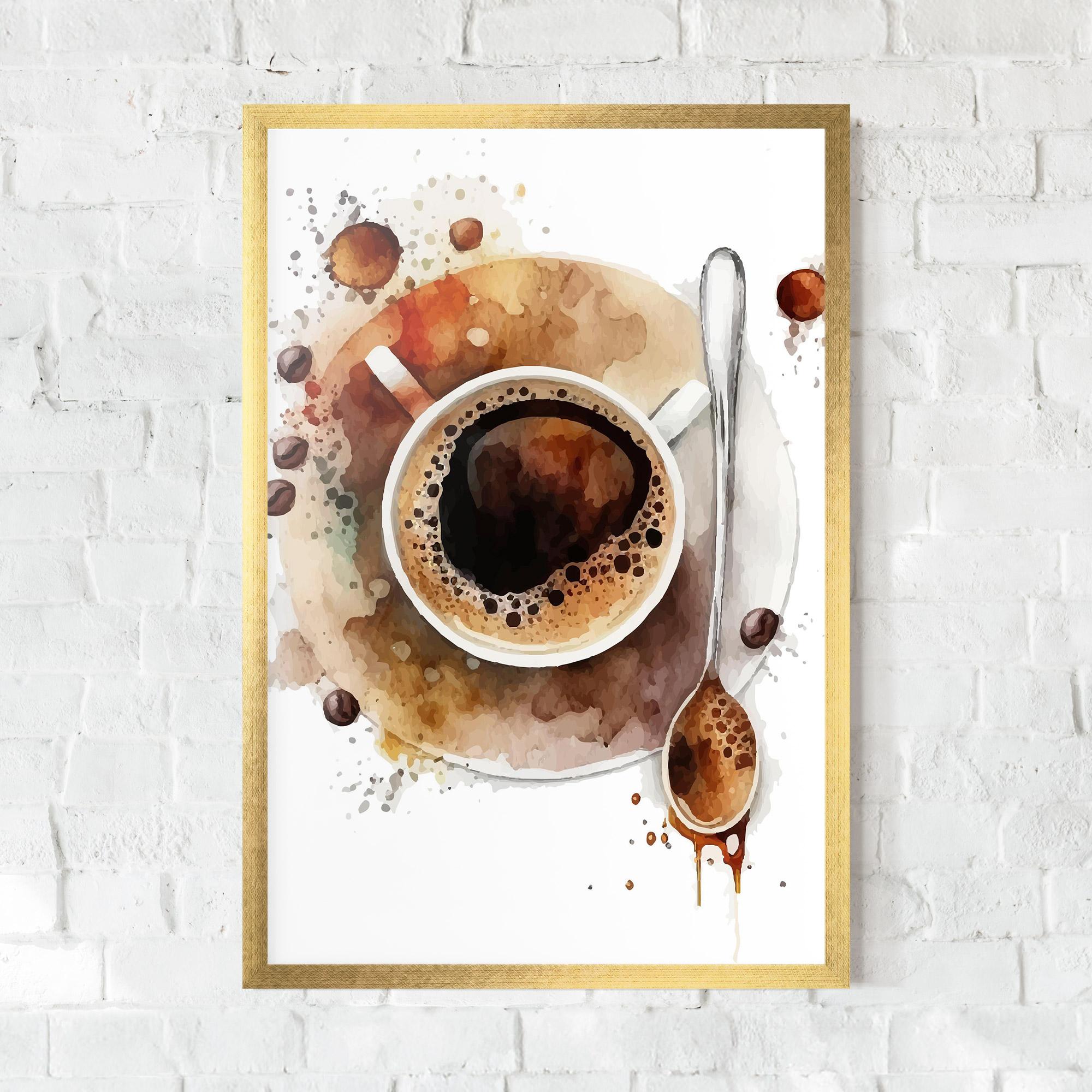 Poster Înrămat Coffee Liquid mockup 0
