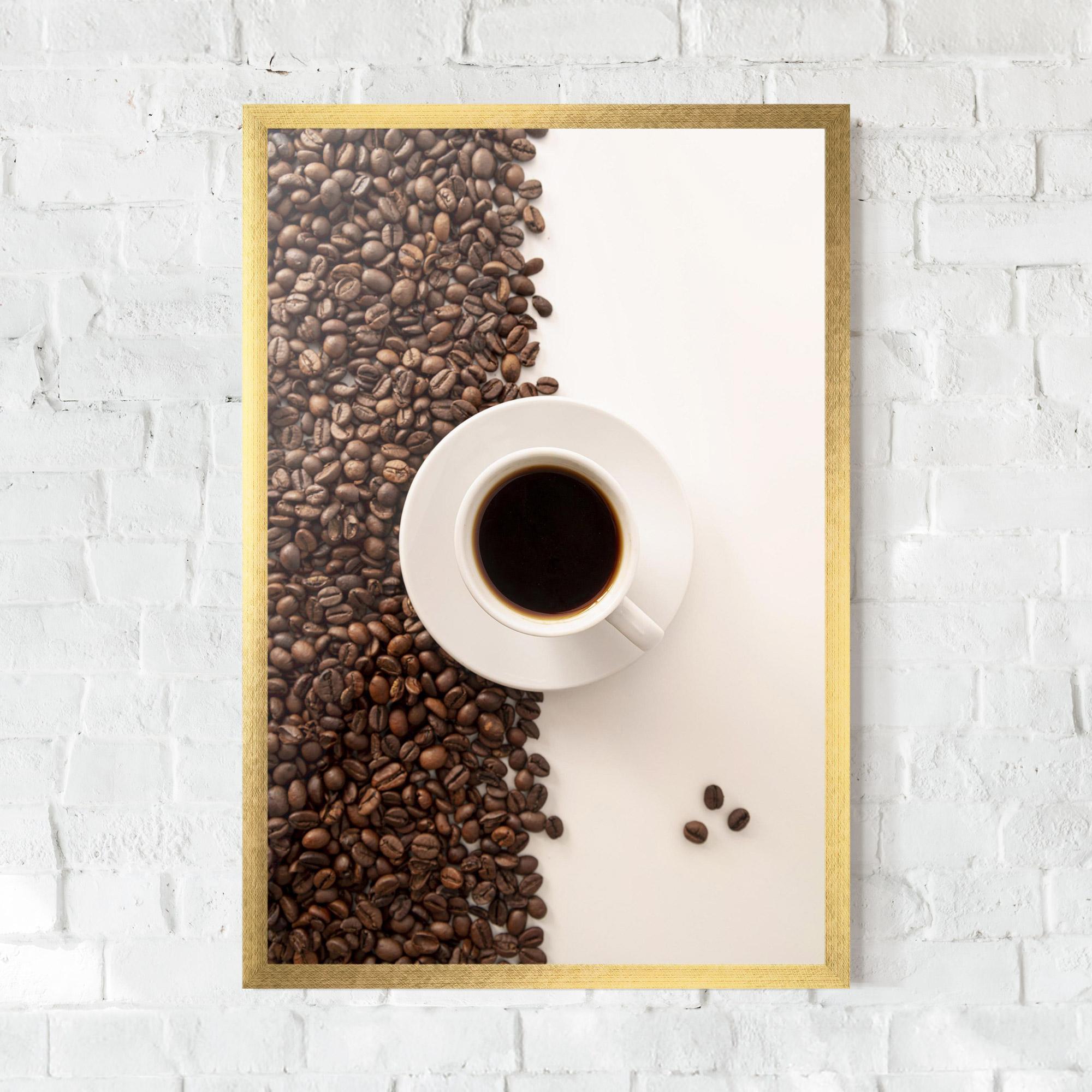 Poster Înrămat Contrasted Coffee mockup 0