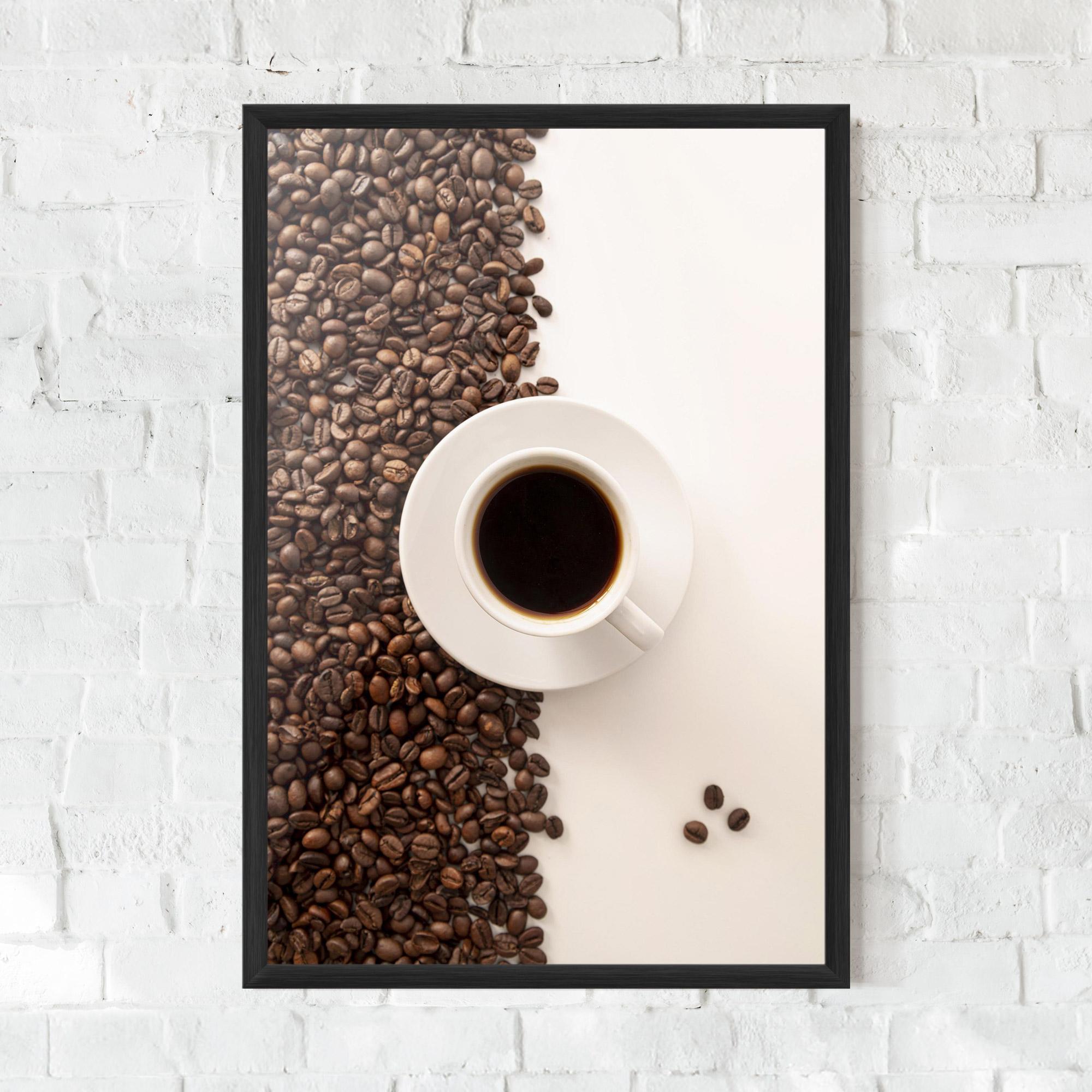 Poster Înrămat Contrasted Coffee mockup 0