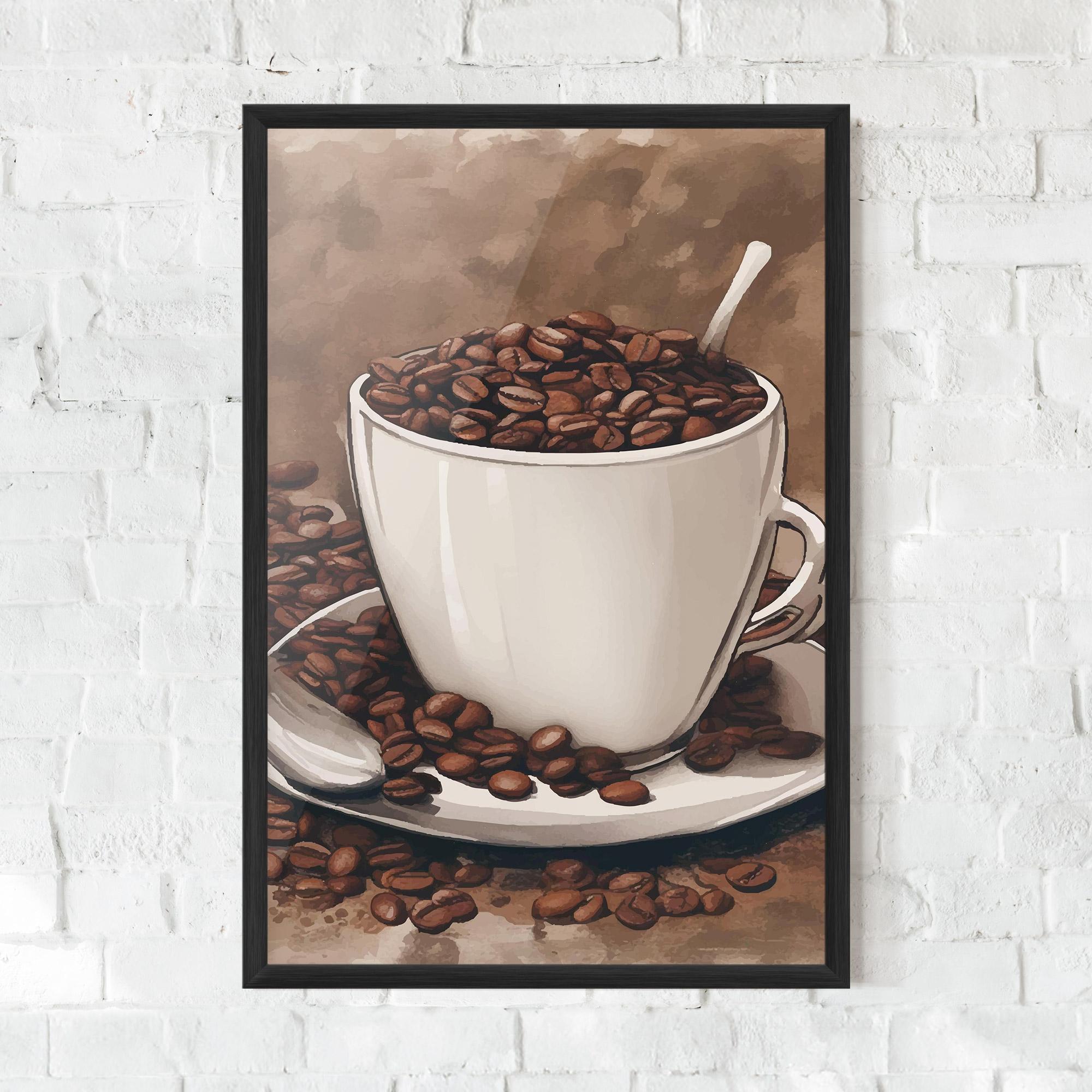 Poster Înrămat Vintage Coffee mockup 0