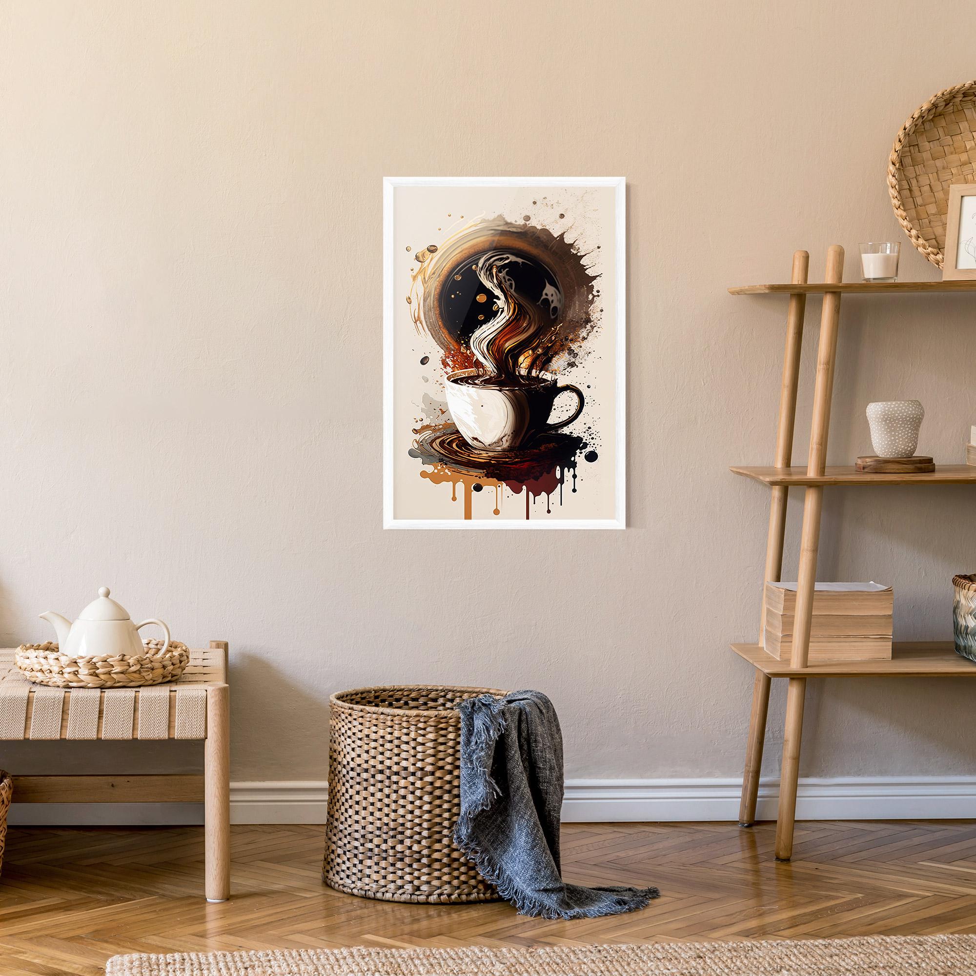Poster Înrămat Coffee Art mockup 9