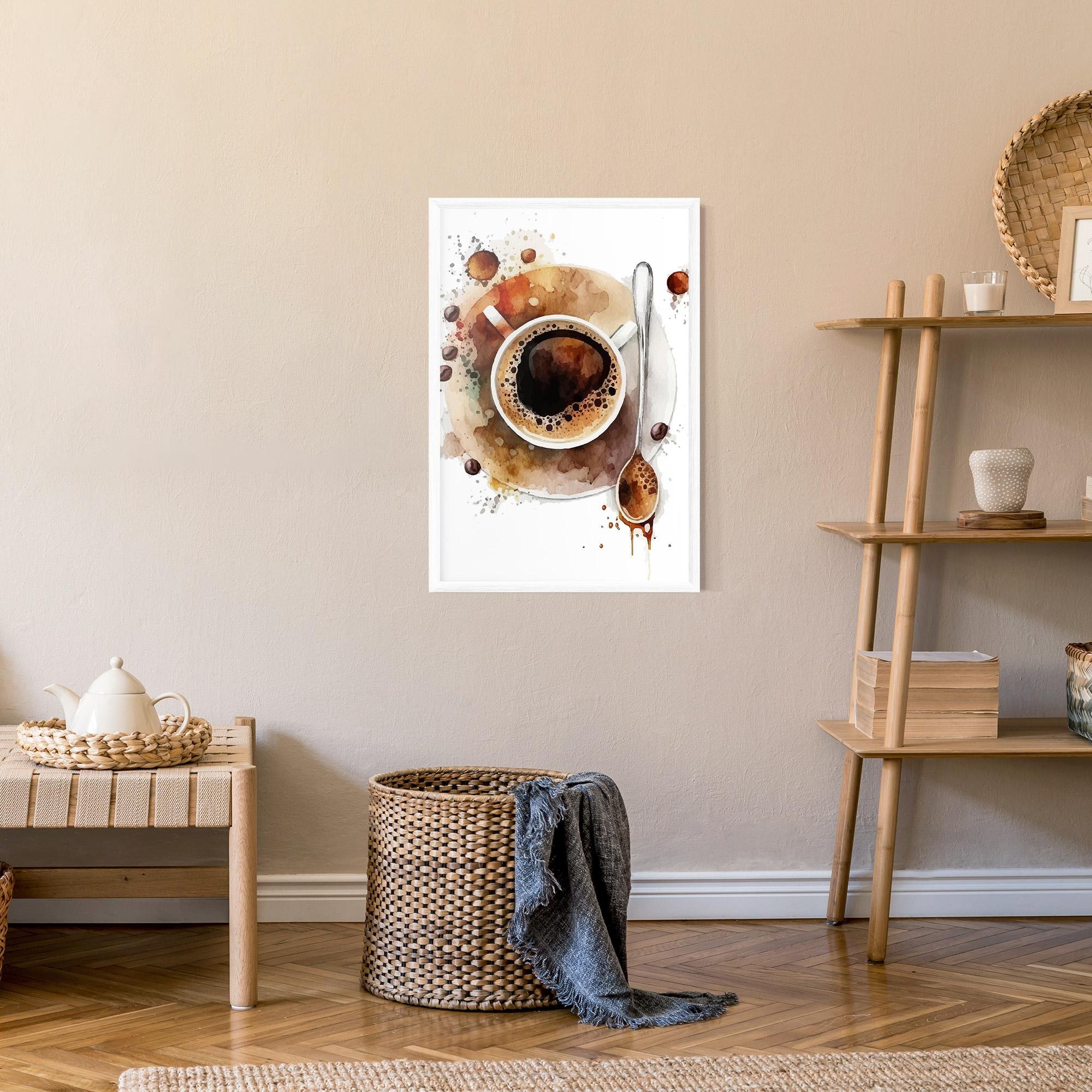Poster Înrămat Coffee Liquid mockup 9