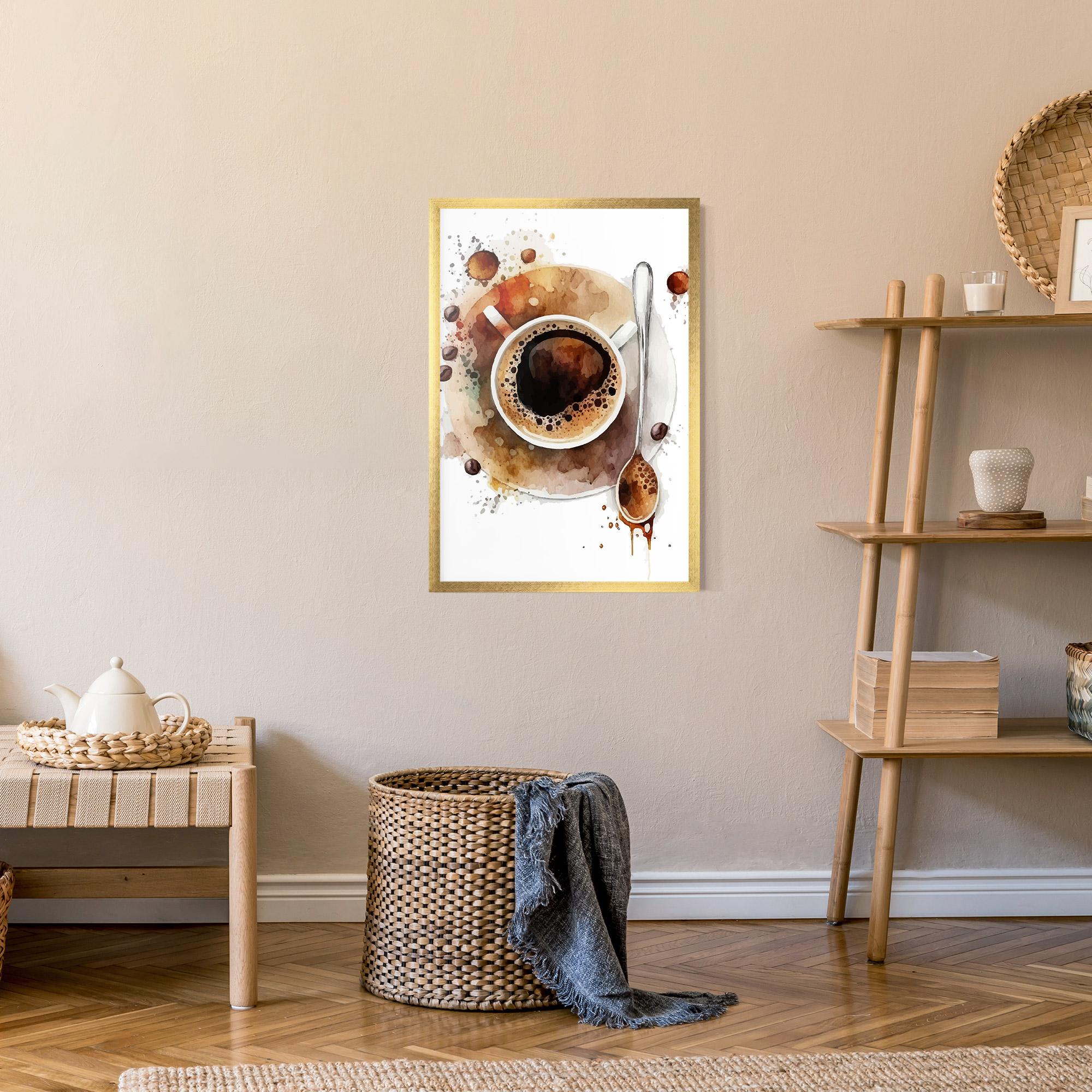 Poster Înrămat Coffee Liquid mockup 9