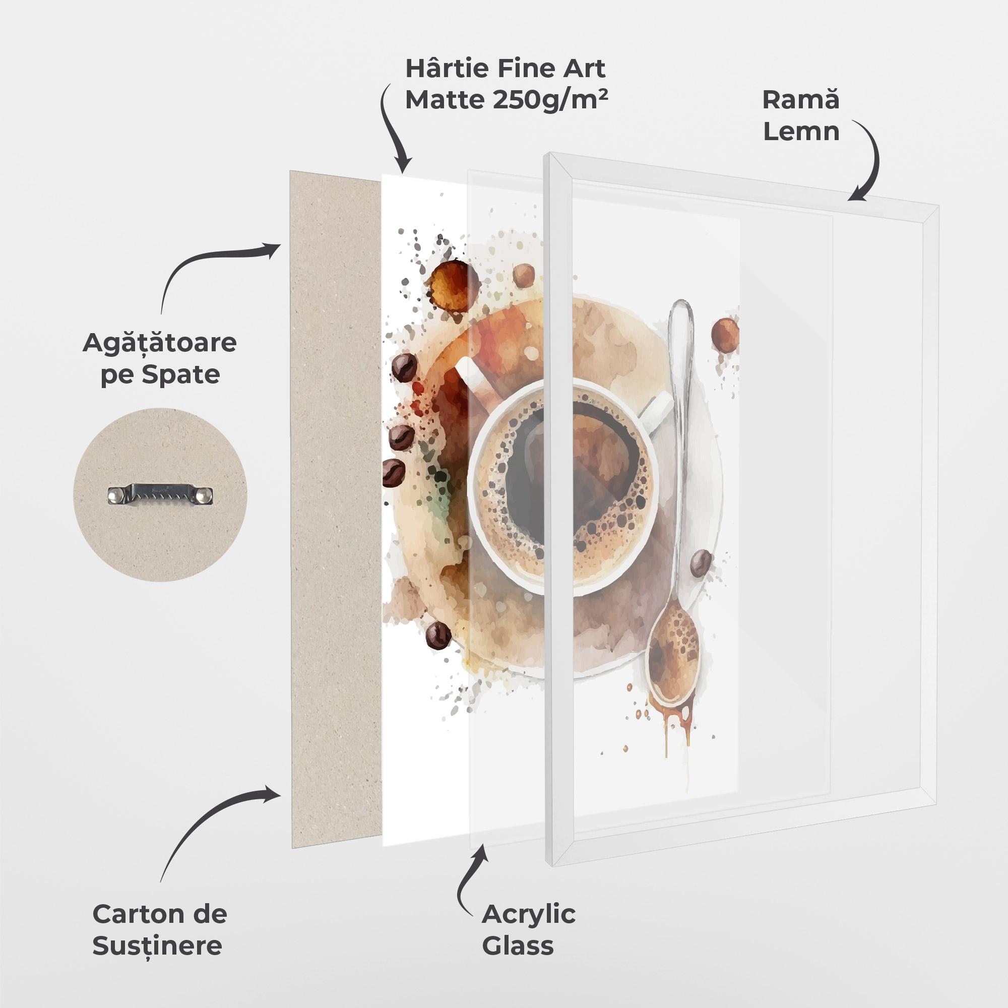 Poster Înrămat Coffee Liquid mockup 1