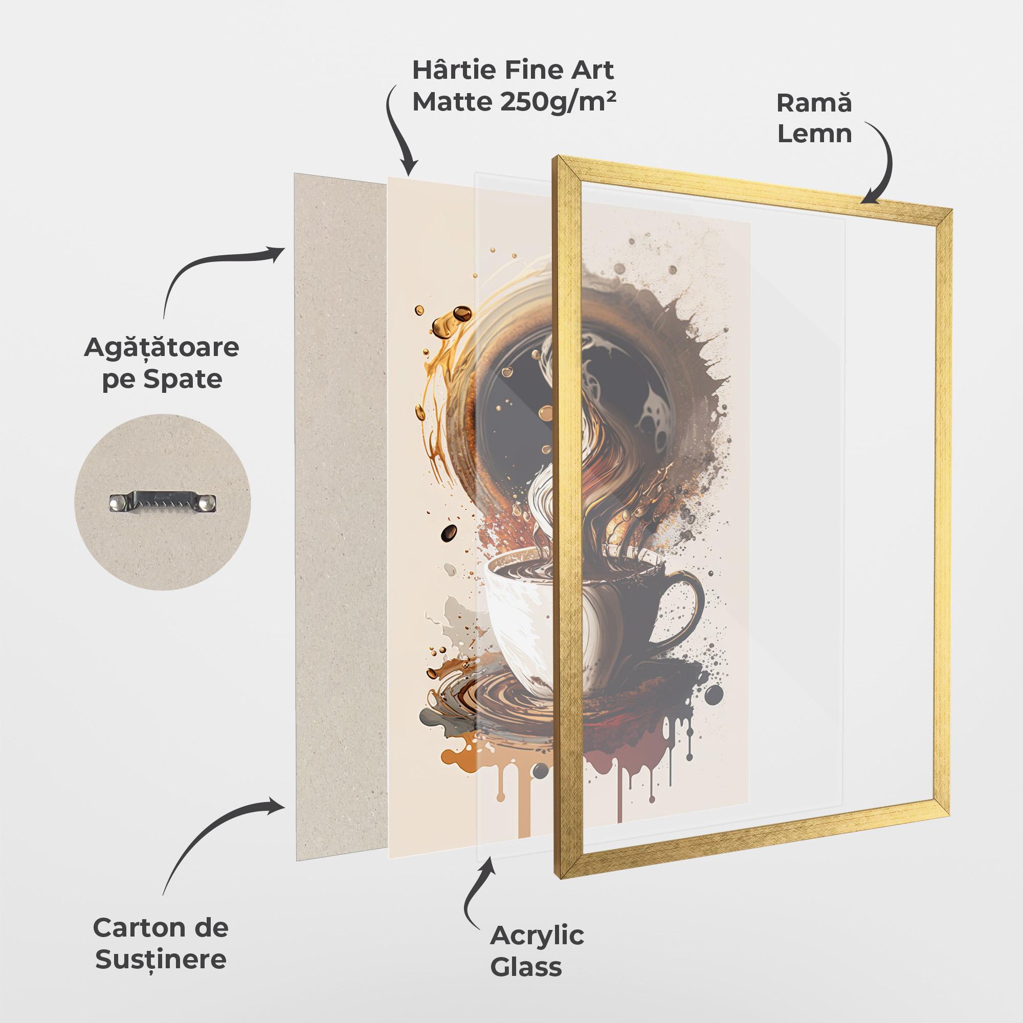 Poster Înrămat Coffee Art mockup 1