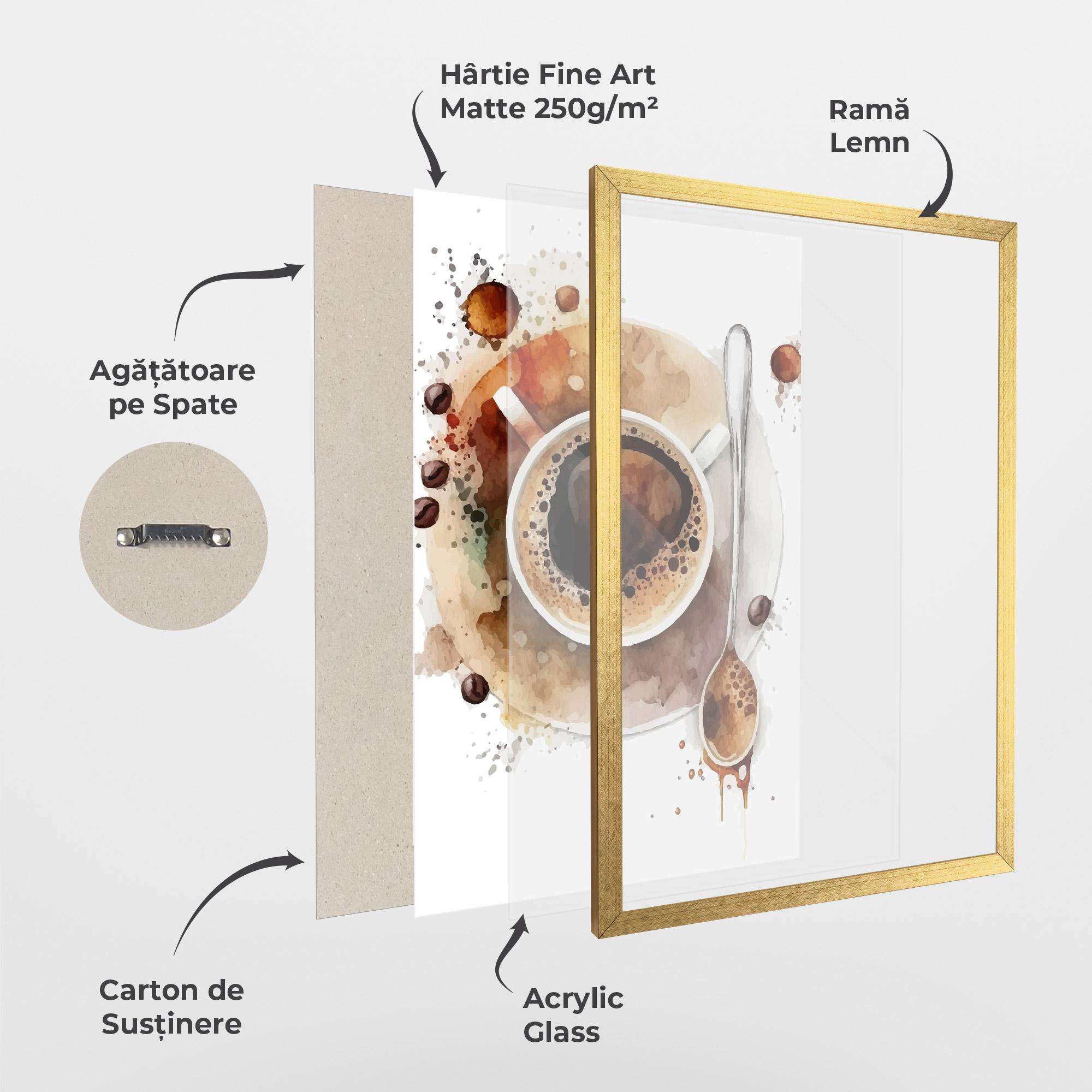 Poster Înrămat Coffee Liquid mockup 1