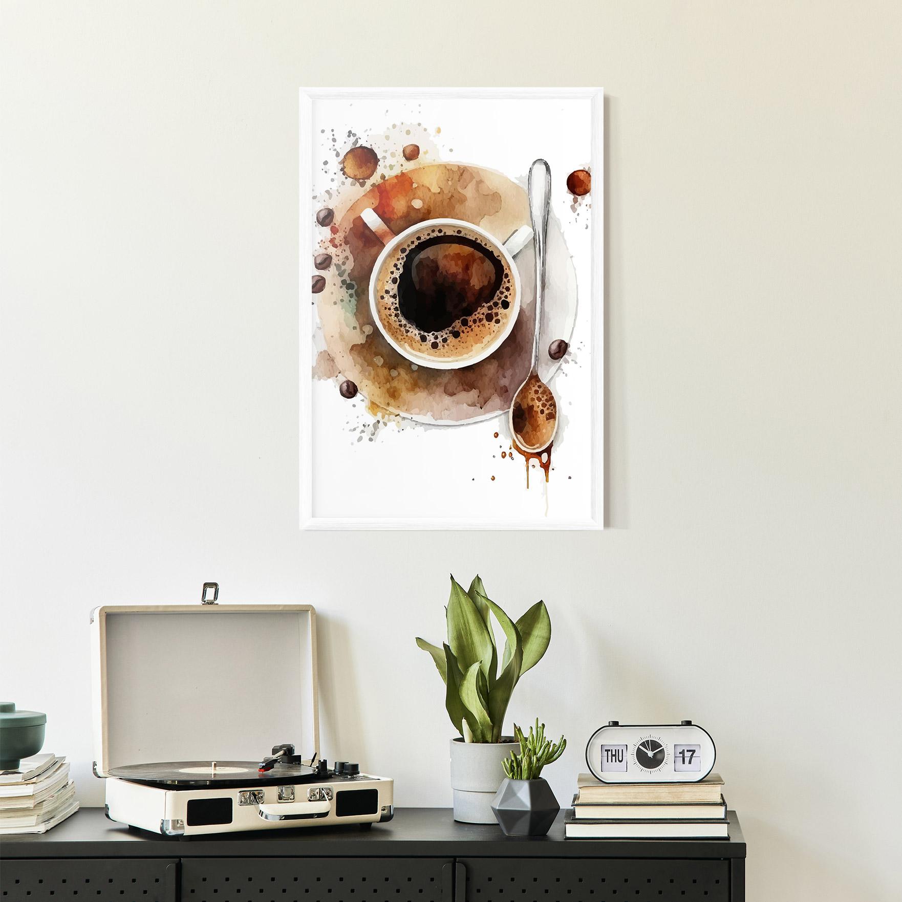Poster Înrămat Coffee Liquid mockup 2