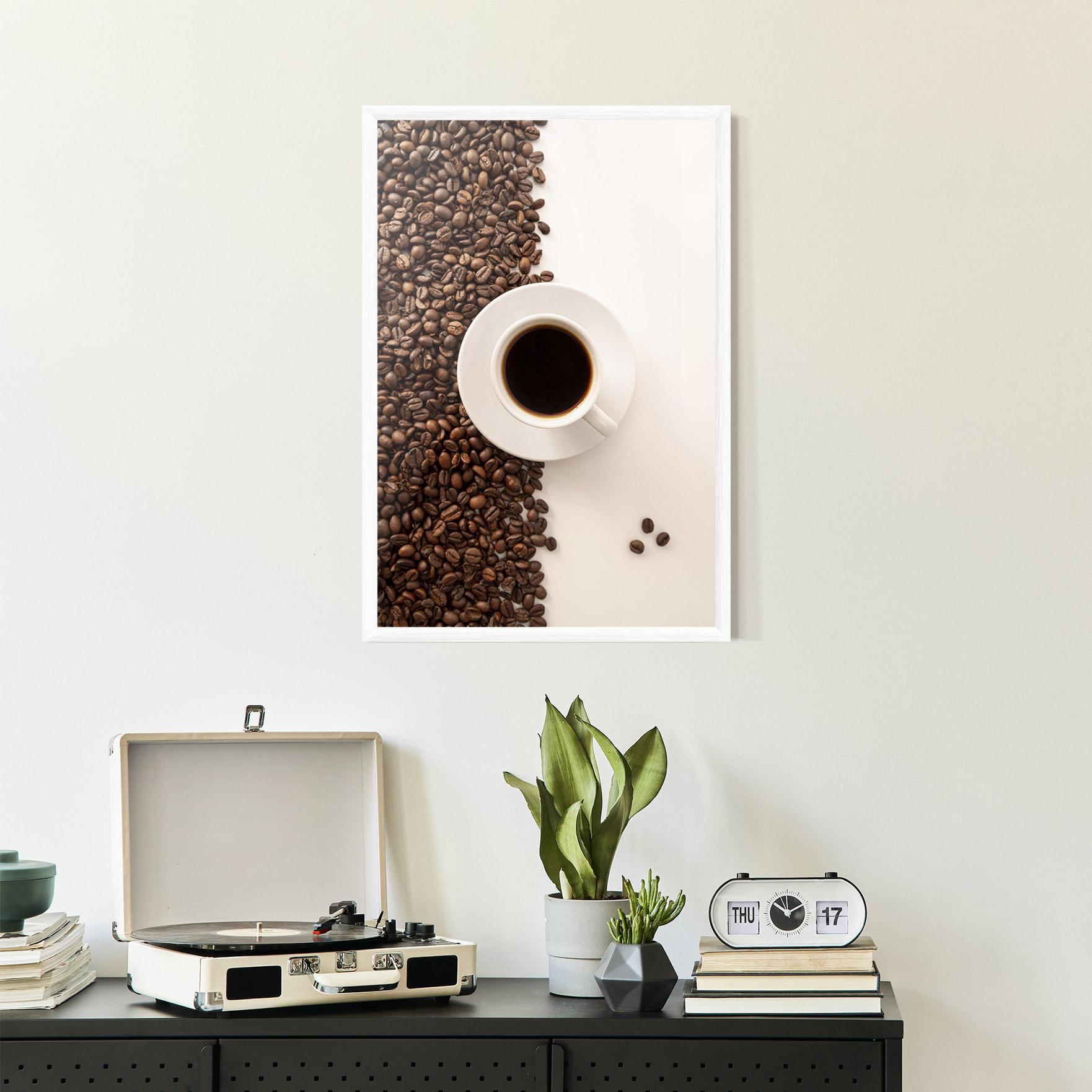Poster Înrămat Contrasted Coffee mockup 2
