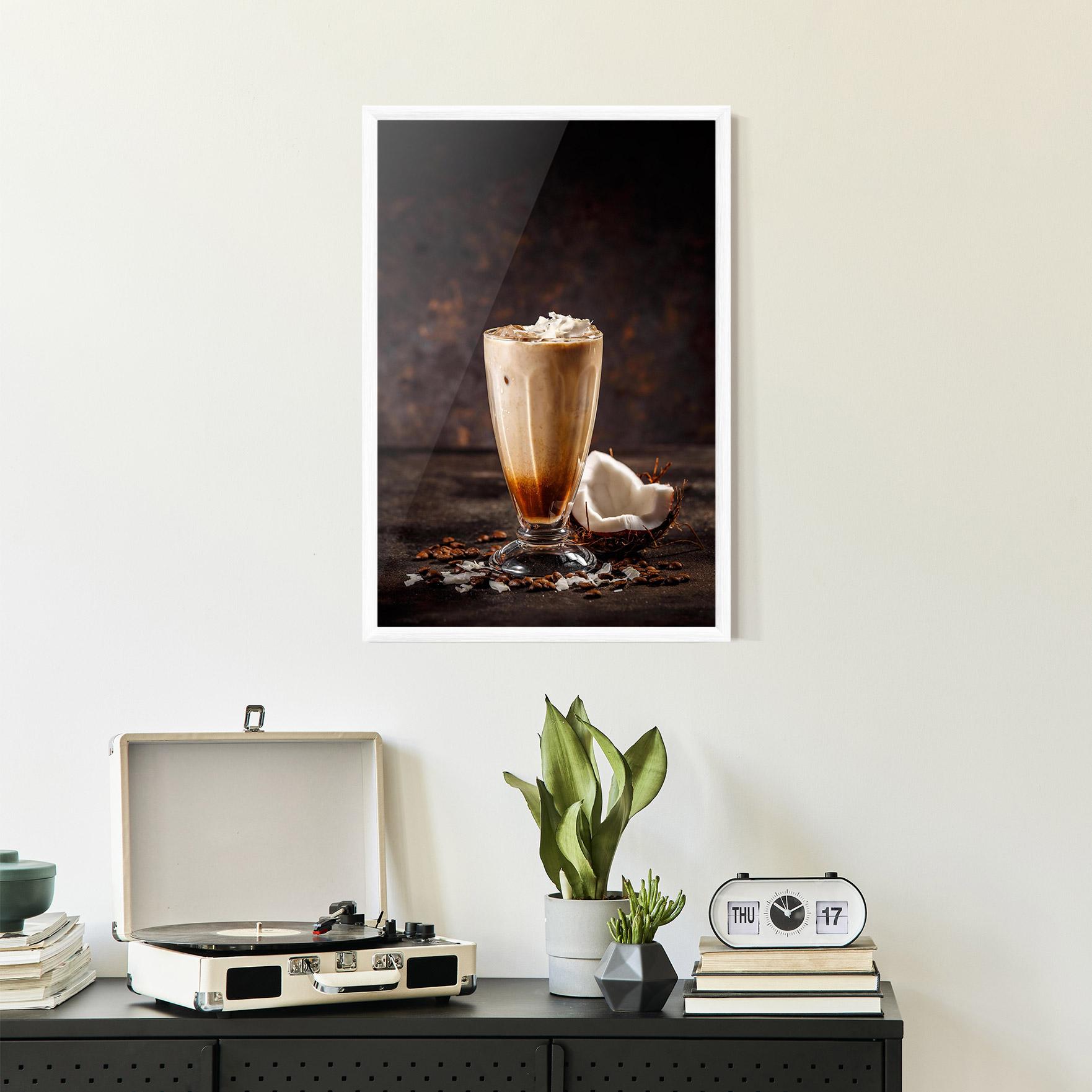 Poster Înrămat Tasty Coconut Coffee mockup 2