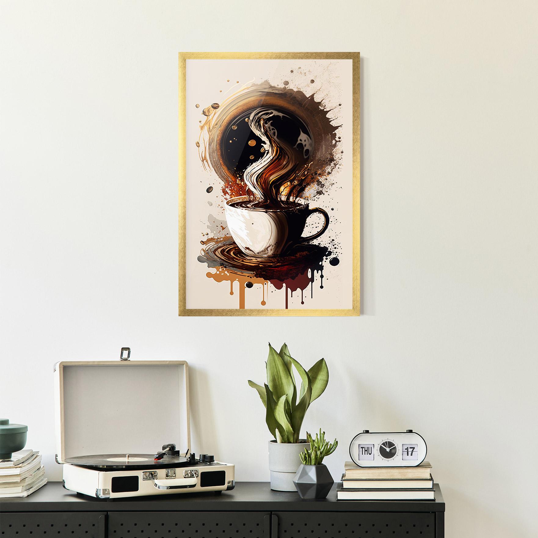 Poster Înrămat Coffee Art mockup 2