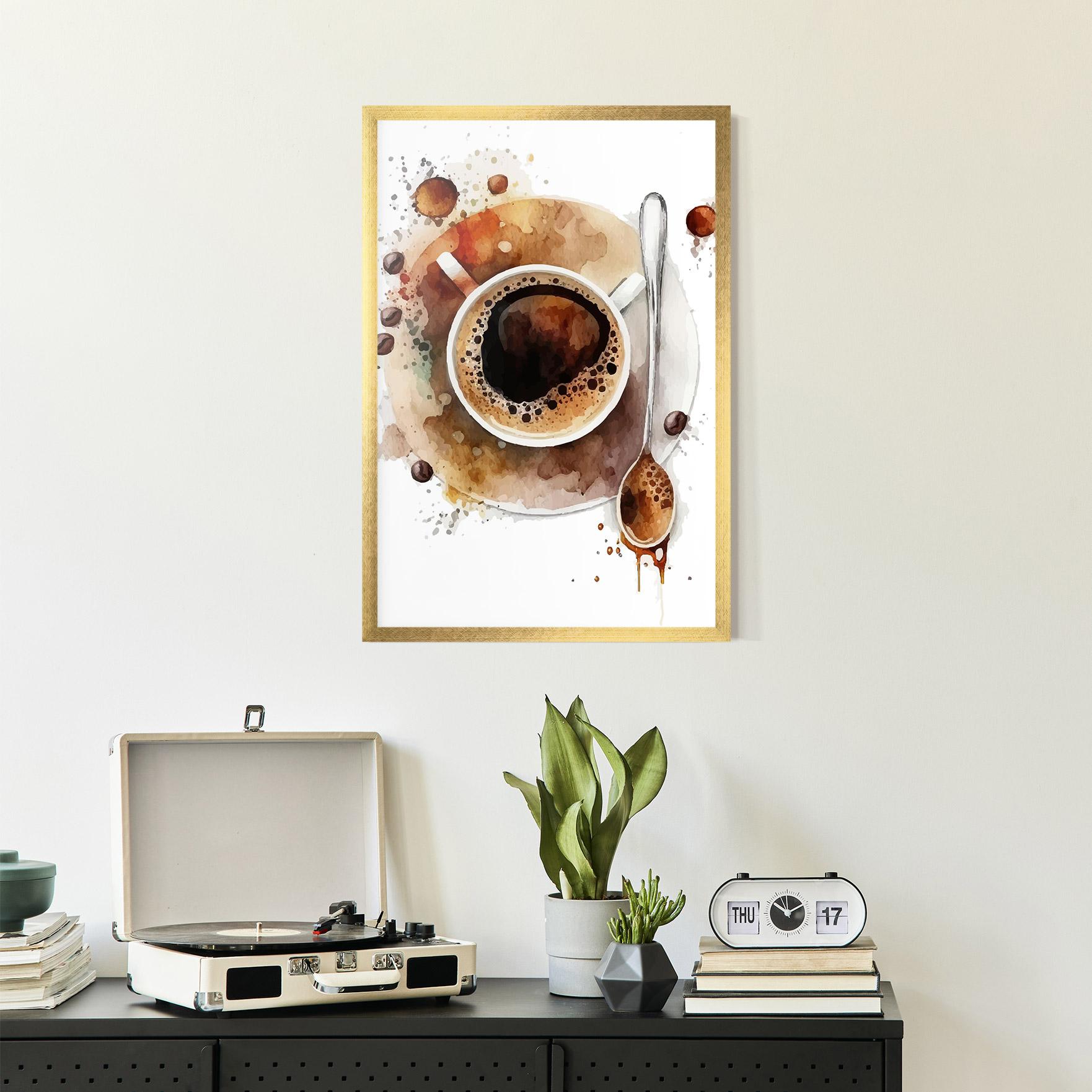 Poster Înrămat Coffee Liquid mockup 2