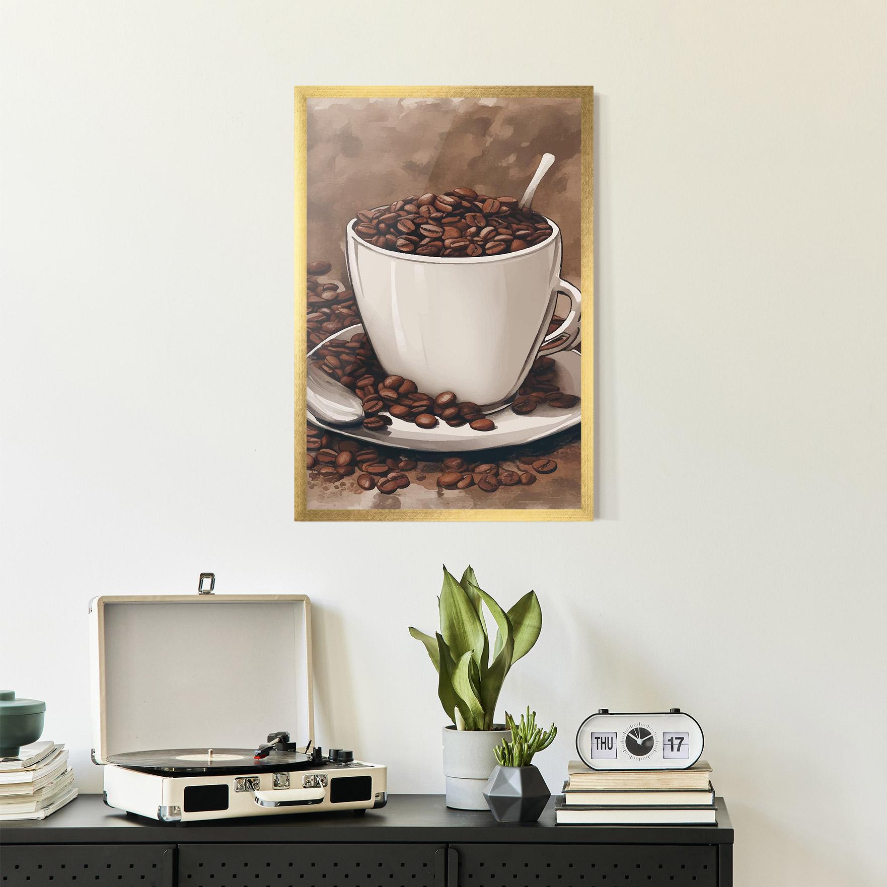 Poster Înrămat Vintage Coffee mockup 2