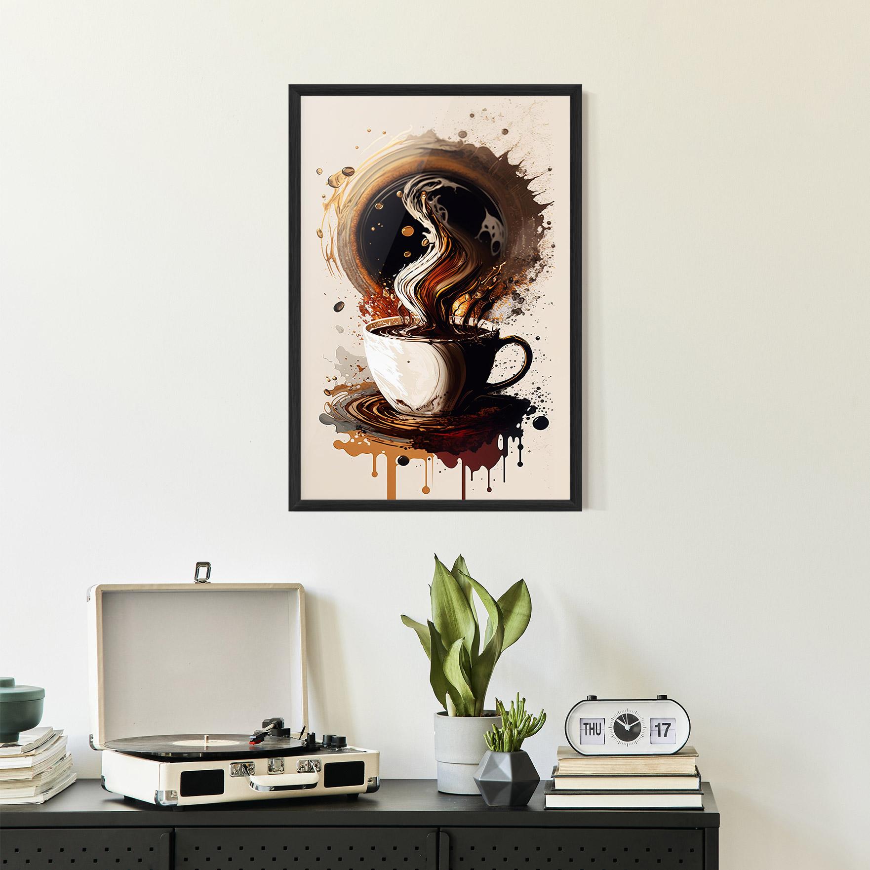 Poster Înrămat Coffee Art mockup 2