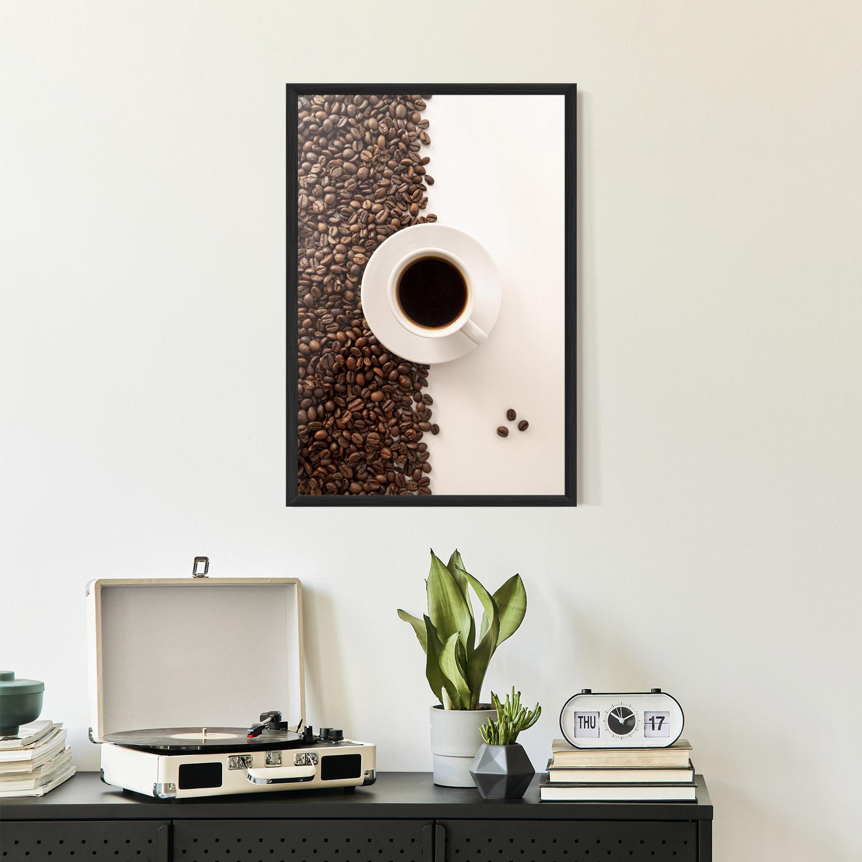 Poster Înrămat Contrasted Coffee mockup 2