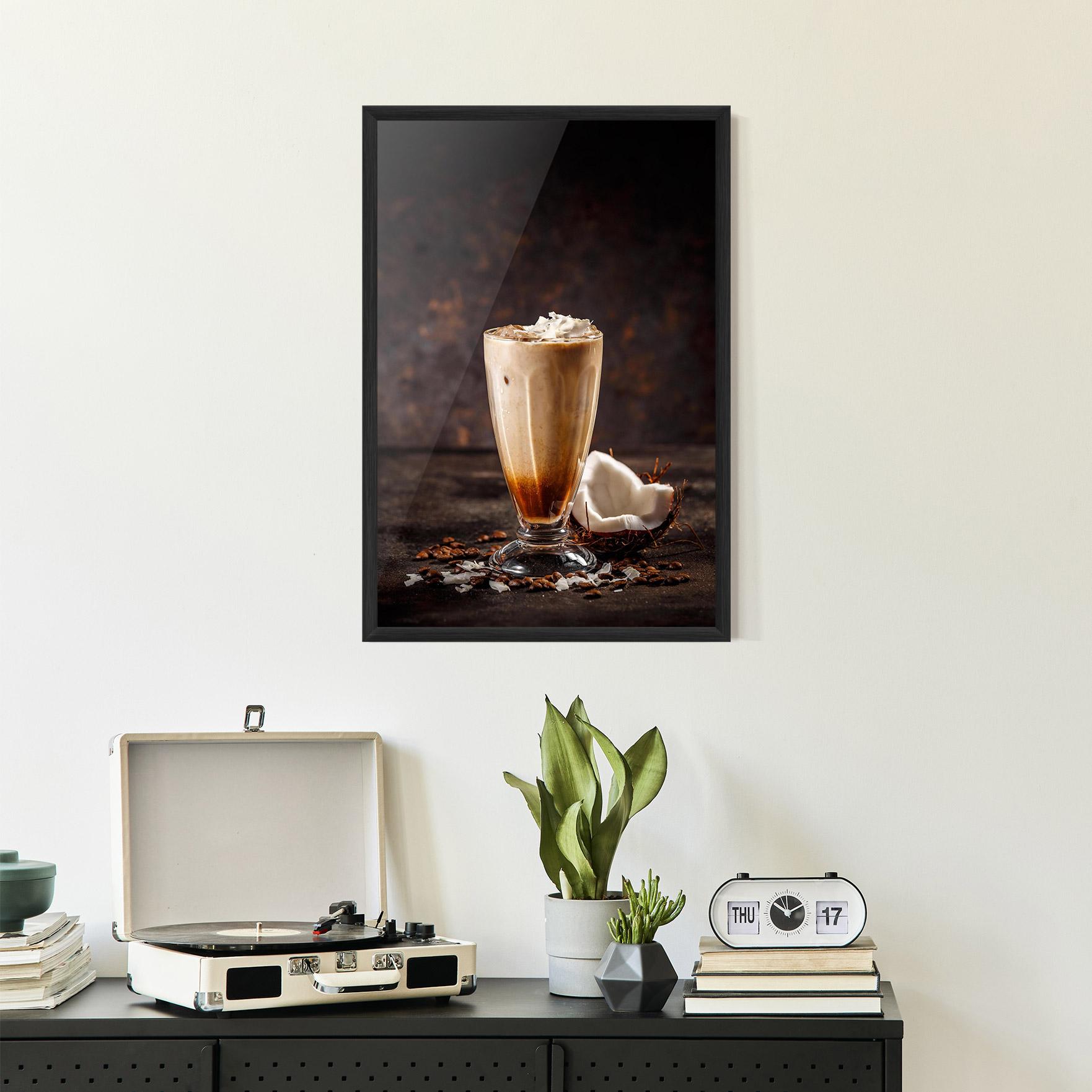 Poster Înrămat Tasty Coconut Coffee mockup 2