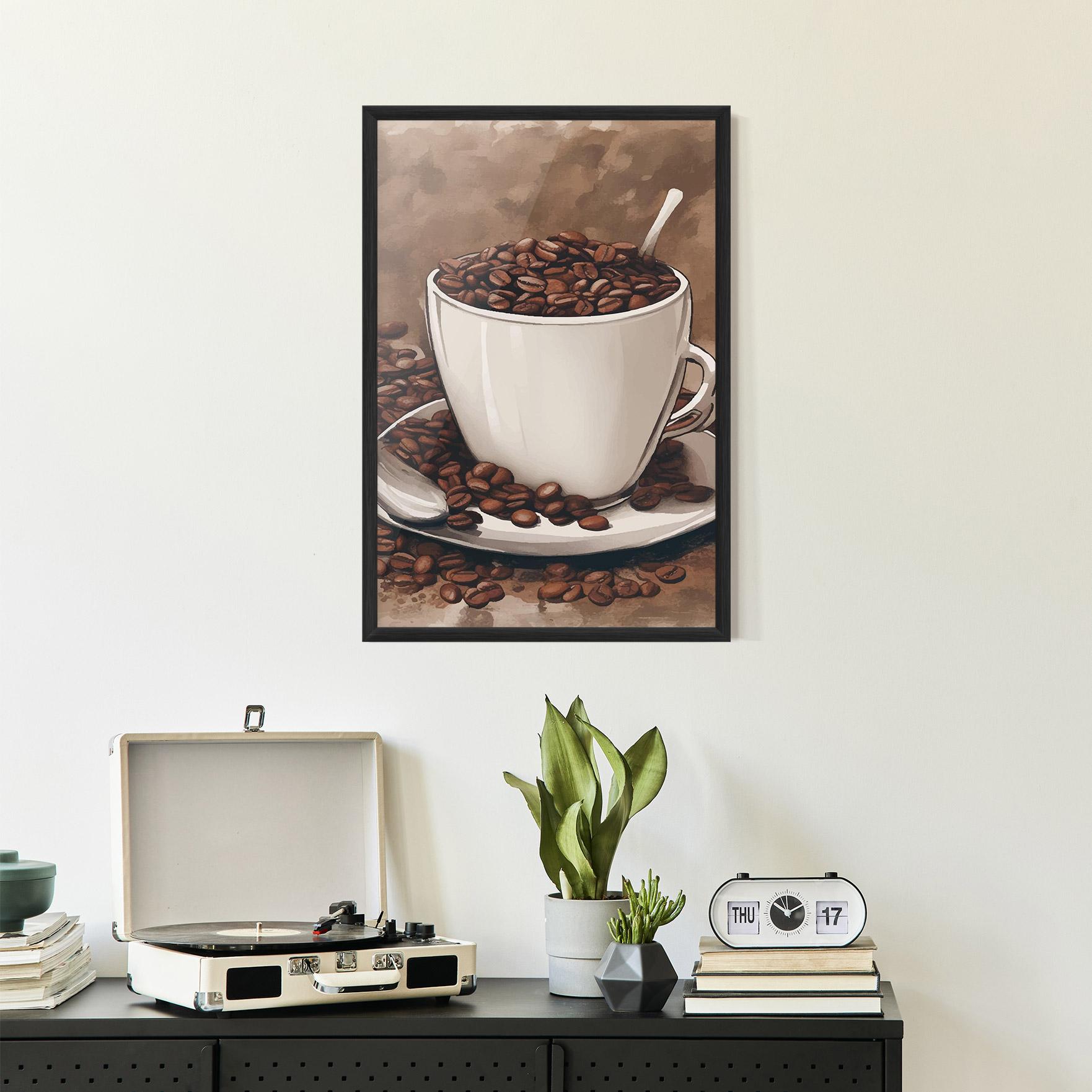 Poster Înrămat Vintage Coffee mockup 2