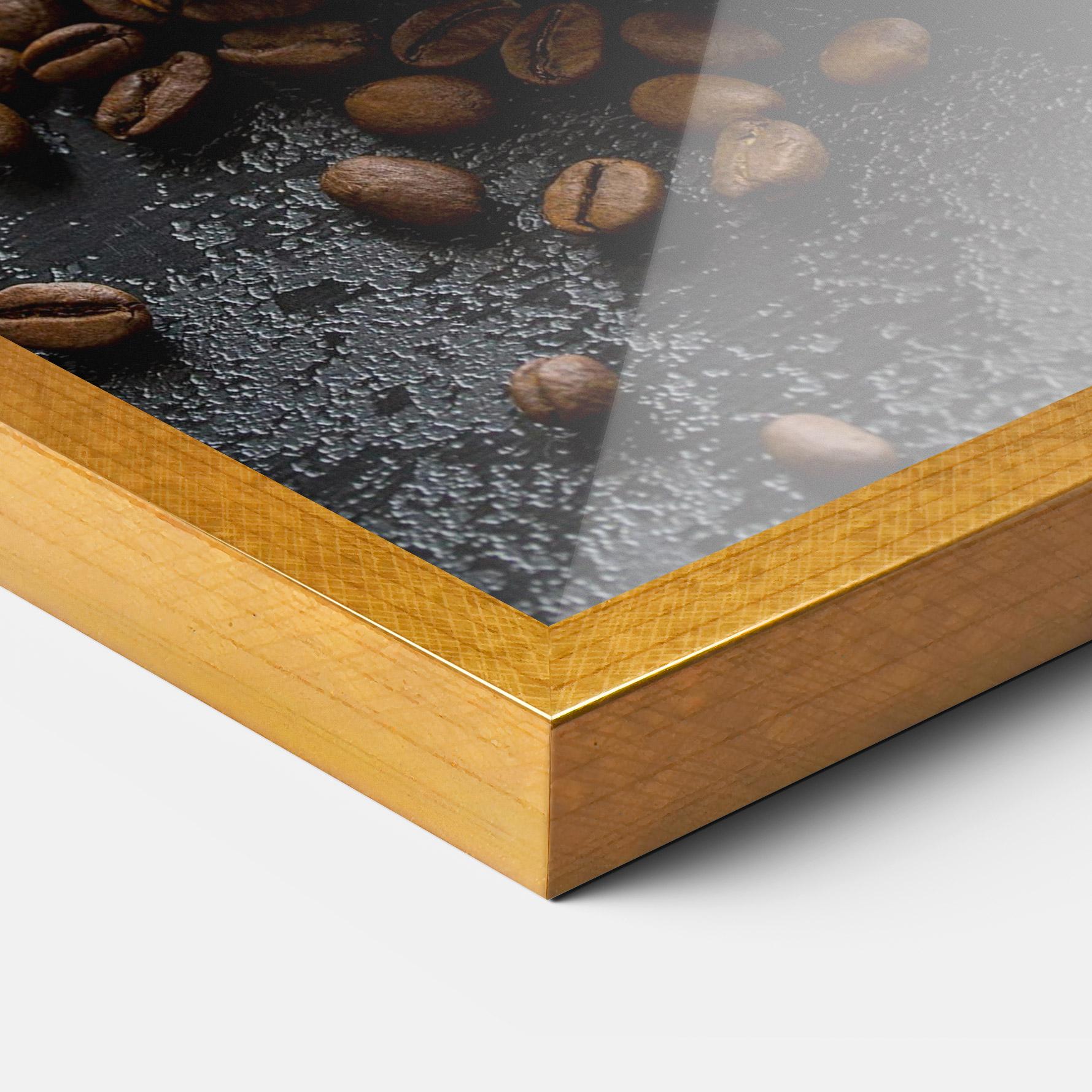 Poster Înrămat Hot Cappuccino Coffee mockup 3