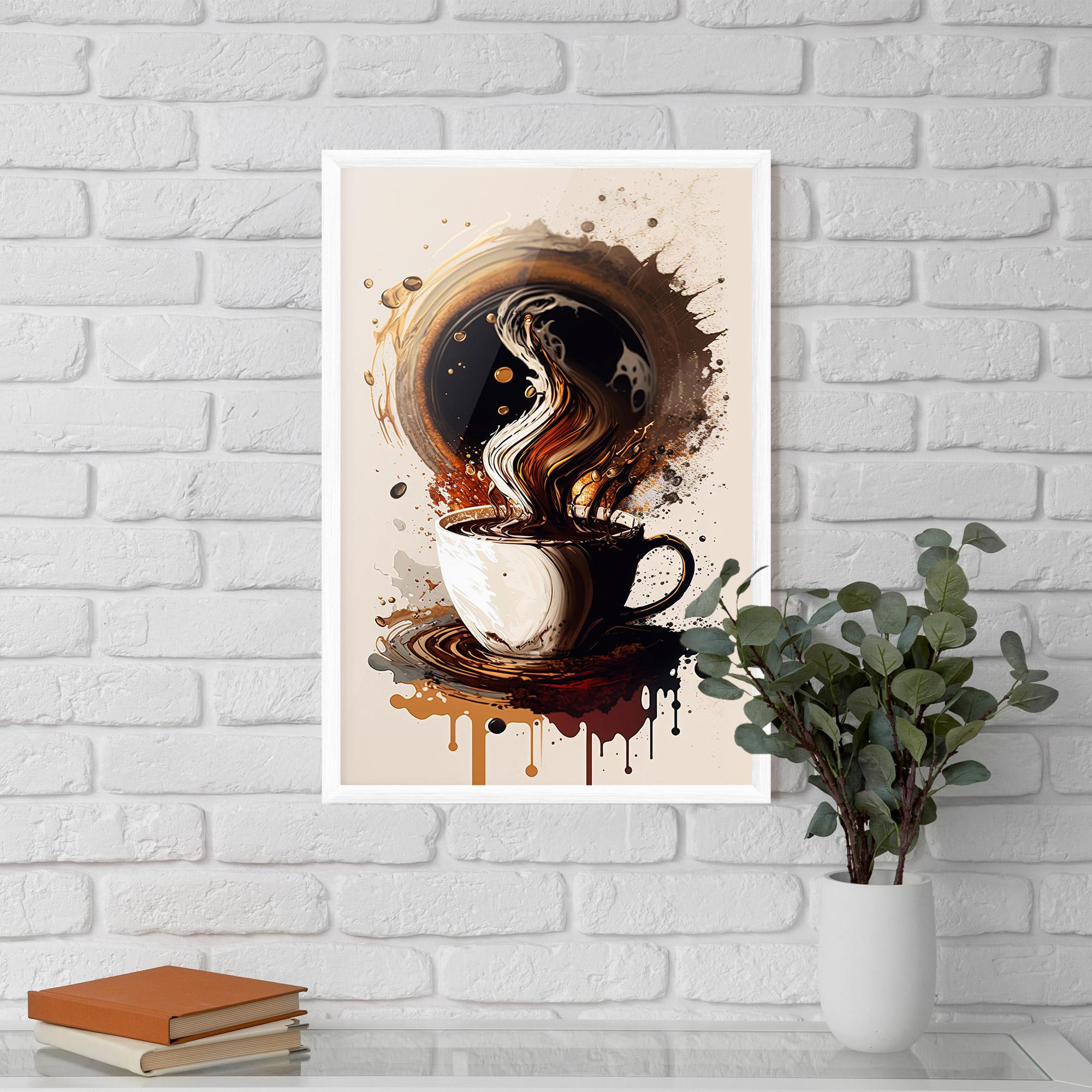 Poster Înrămat Coffee Art mockup 5
