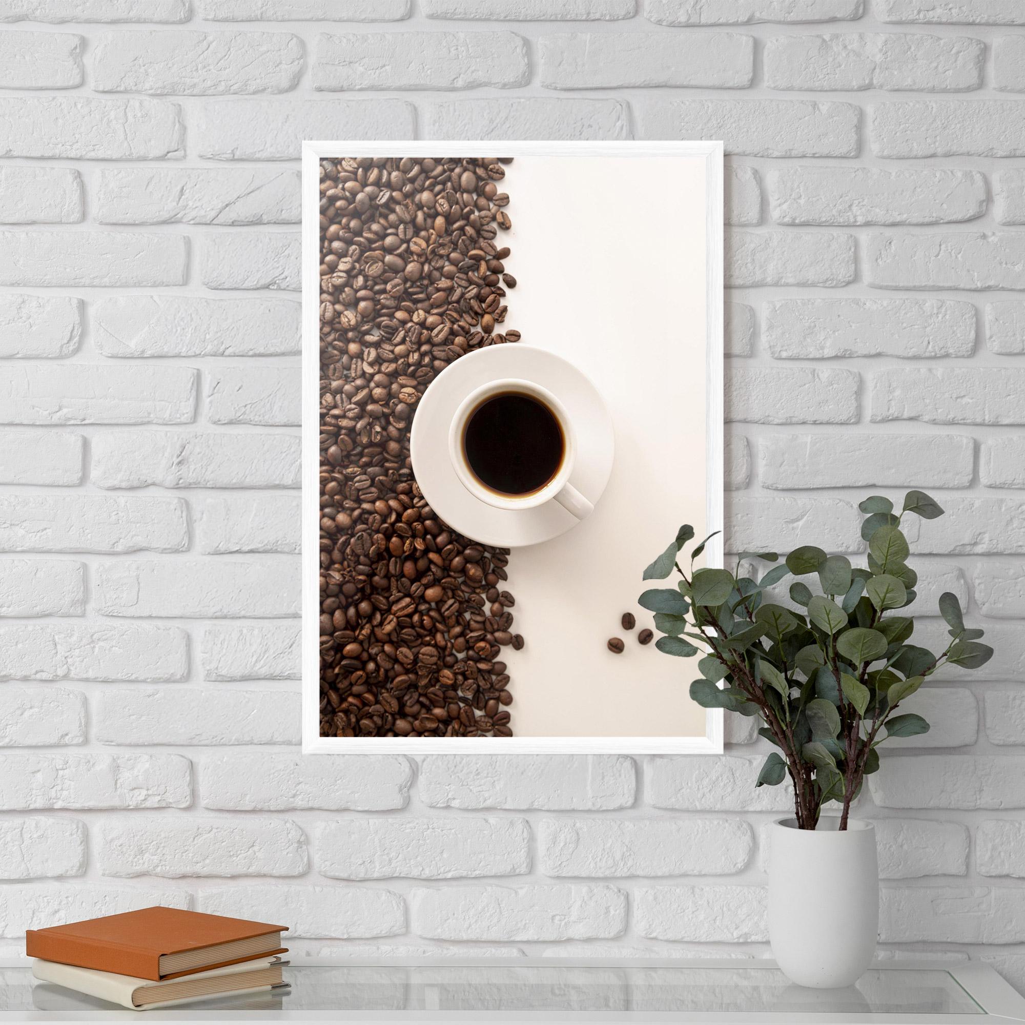 Poster Înrămat Contrasted Coffee mockup 5