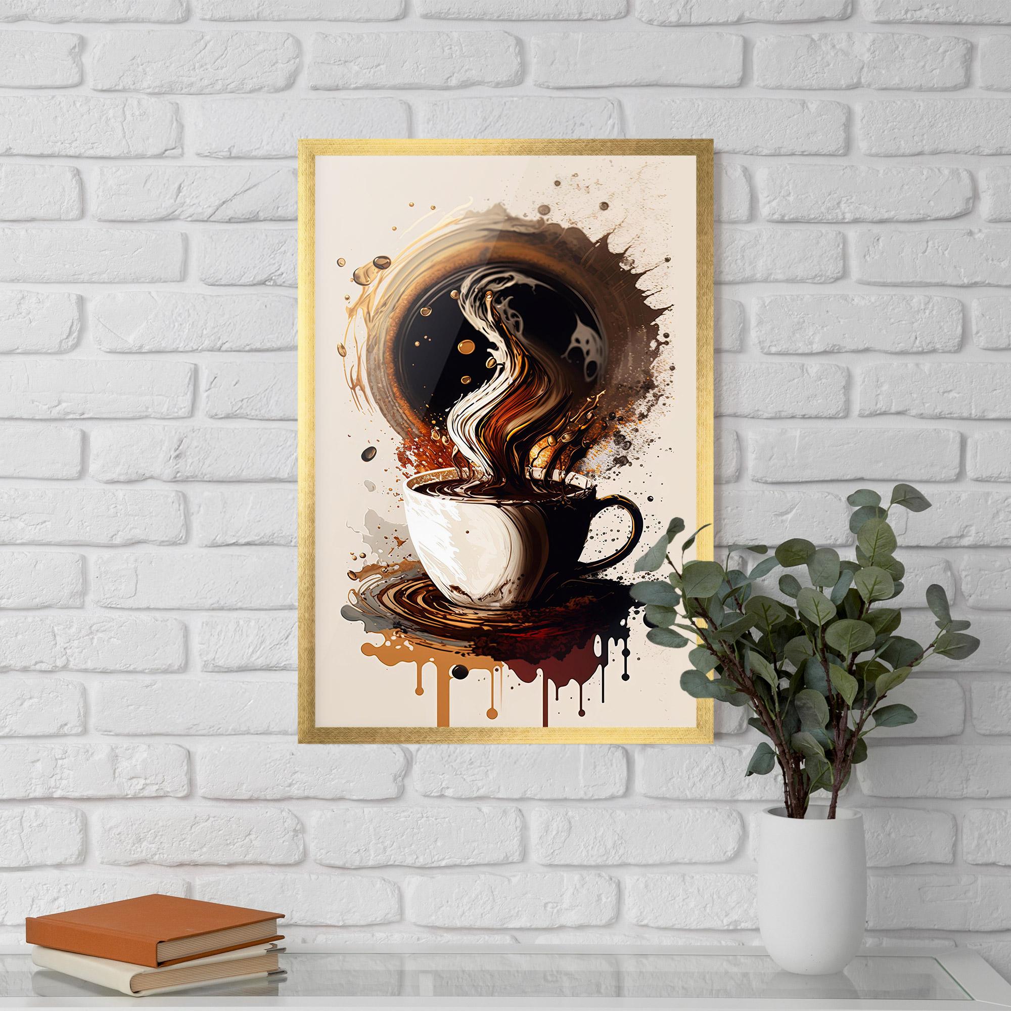 Poster Înrămat Coffee Art mockup 5