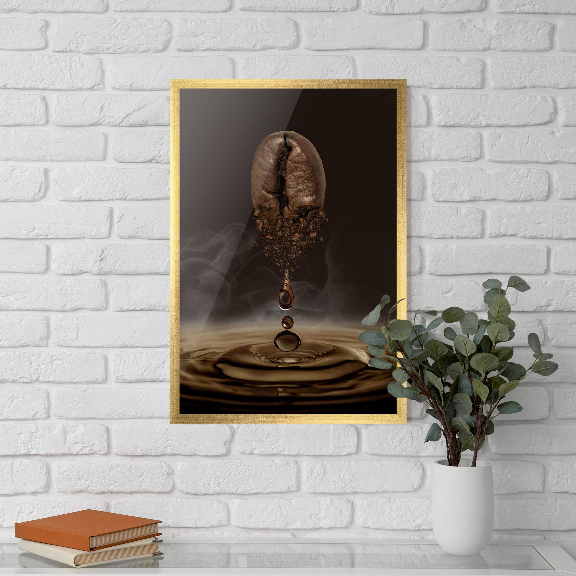 Poster Înrămat Coffee Drip Concept mockup 5