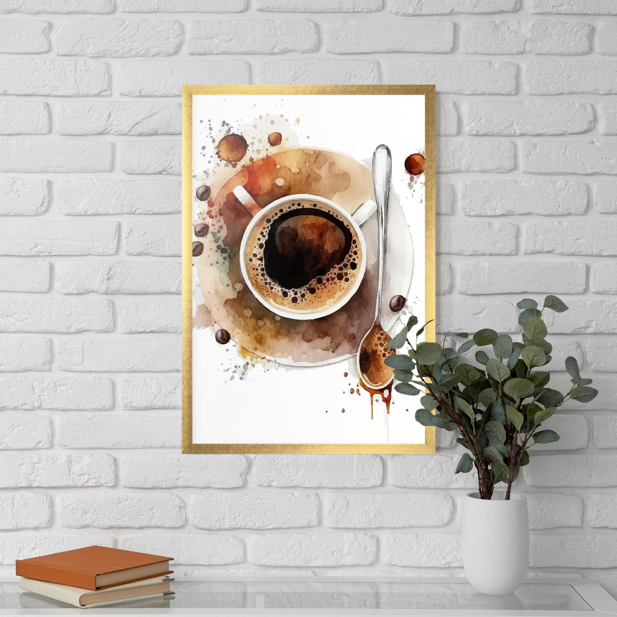Poster Înrămat Coffee Liquid mockup 5