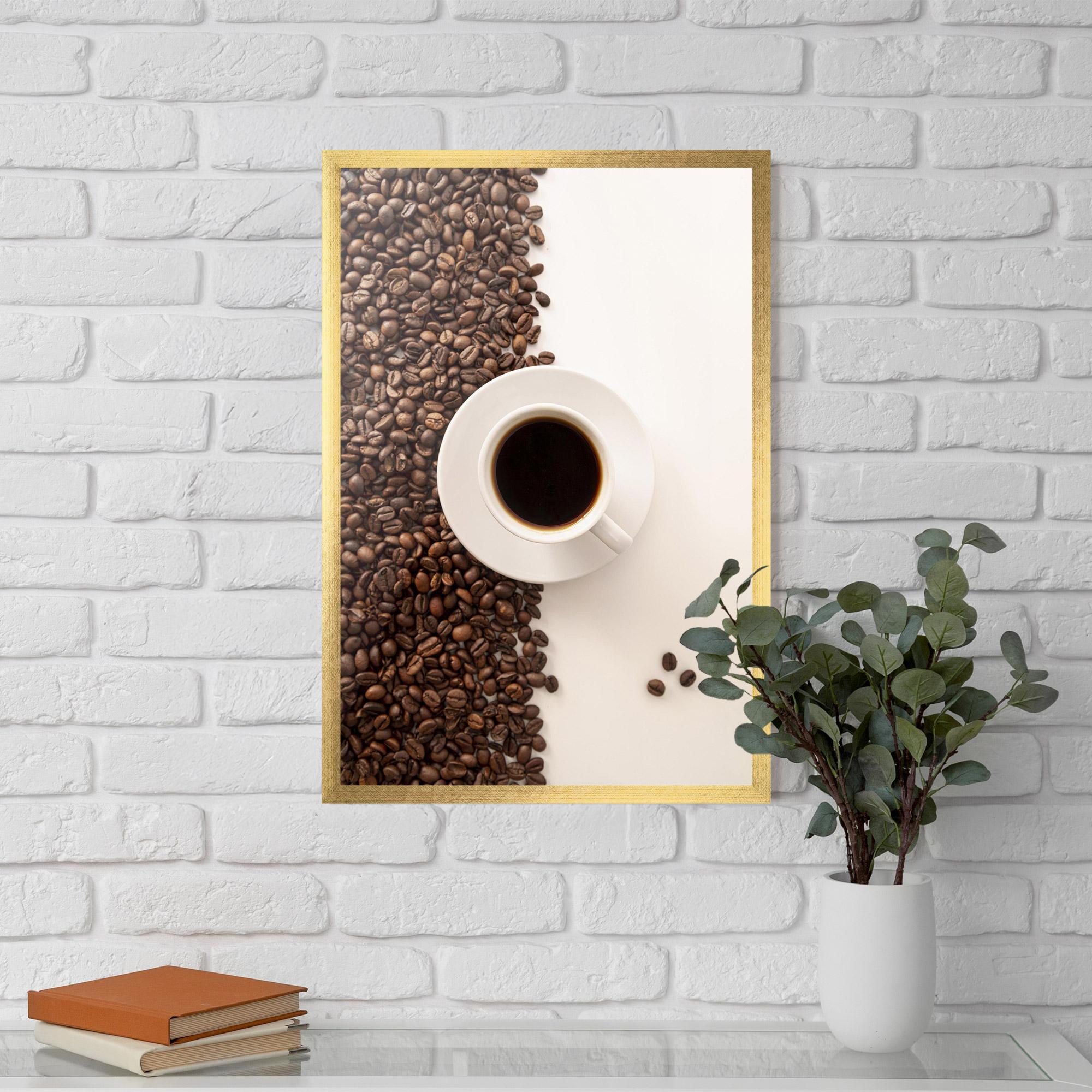 Poster Înrămat Contrasted Coffee mockup 5