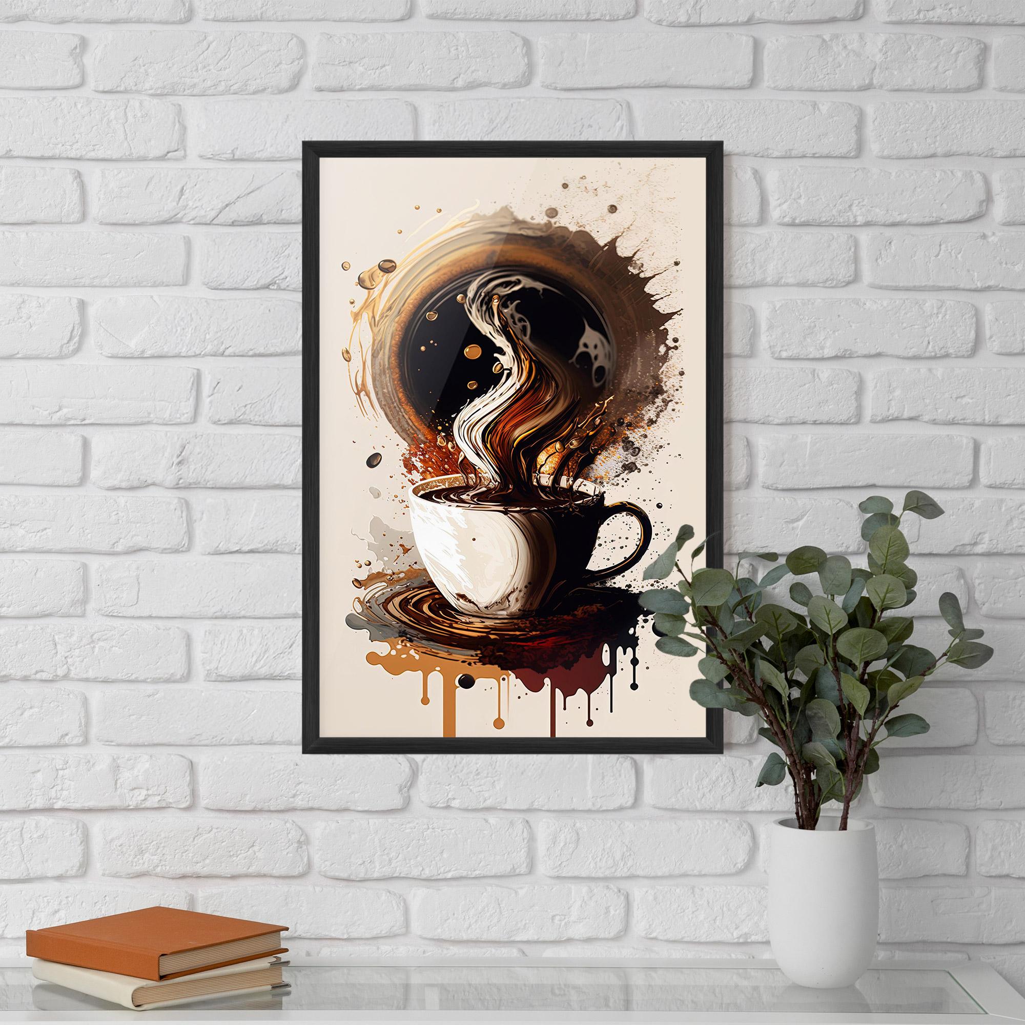 Poster Înrămat Coffee Art mockup 5