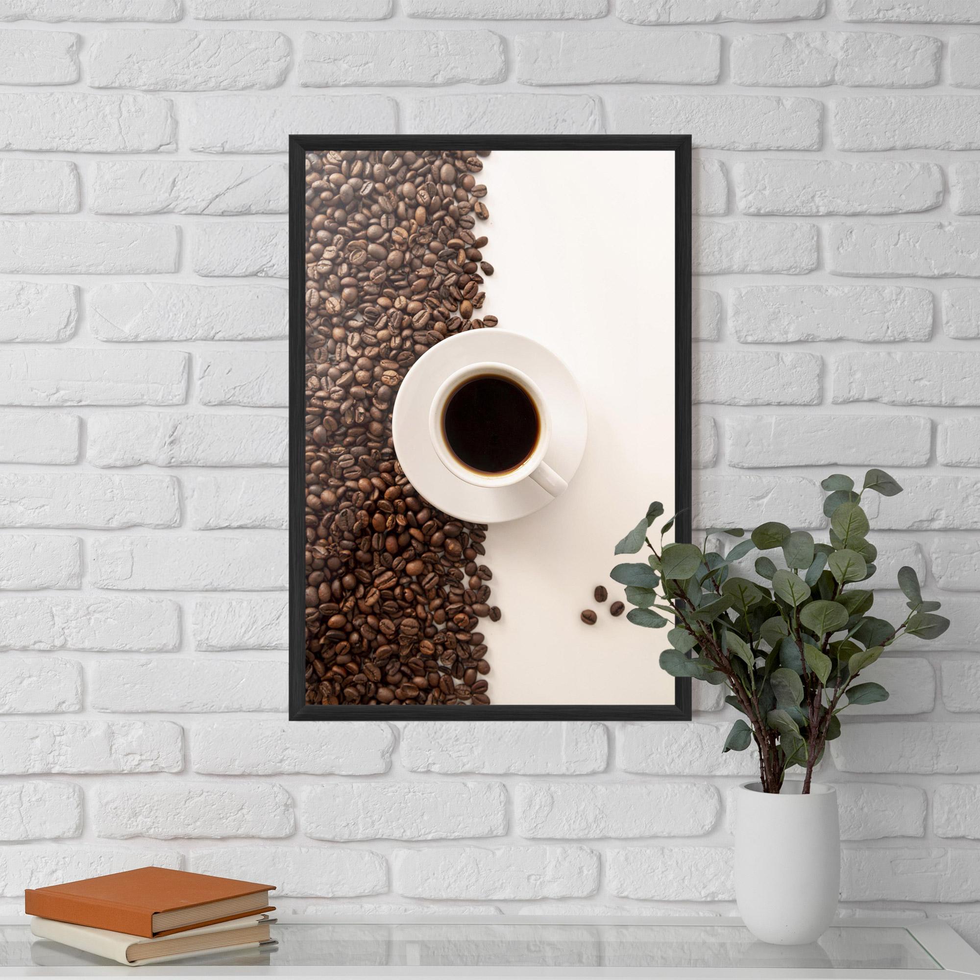 Poster Înrămat Contrasted Coffee mockup 5