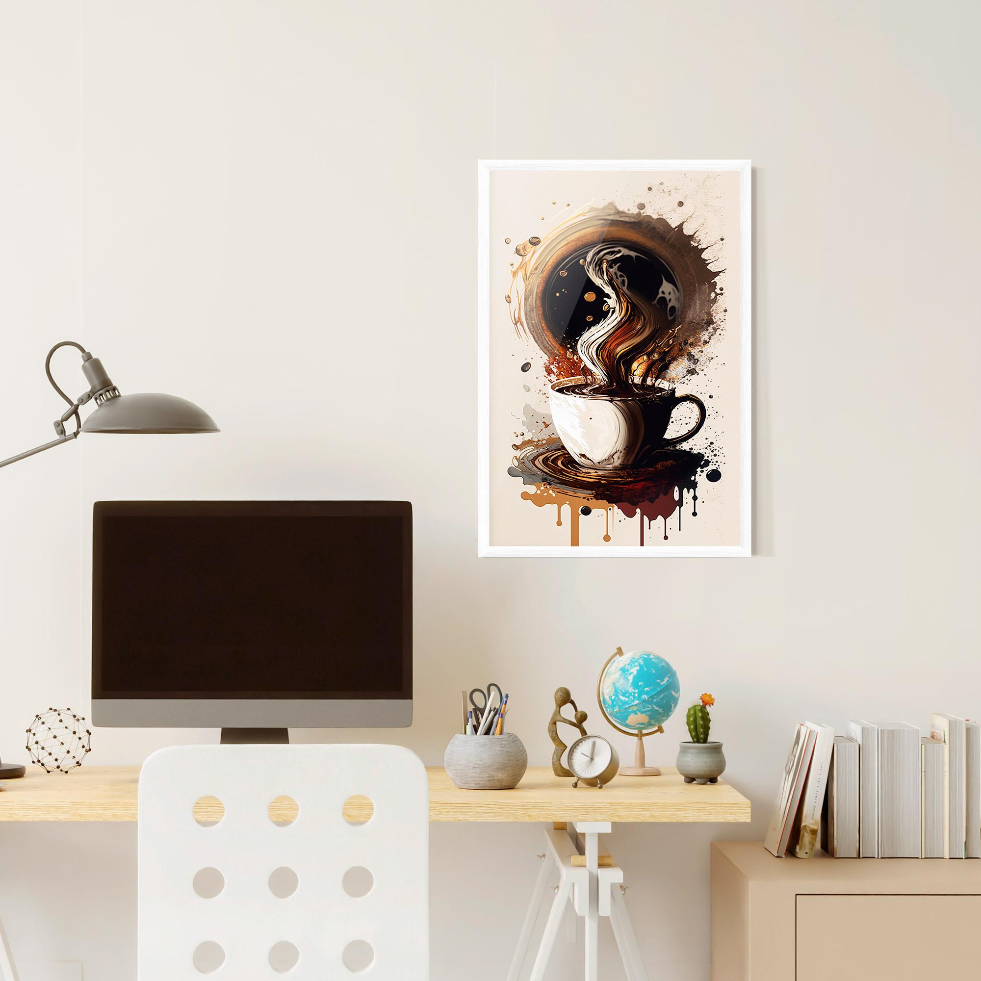 Poster Înrămat Coffee Art mockup 6