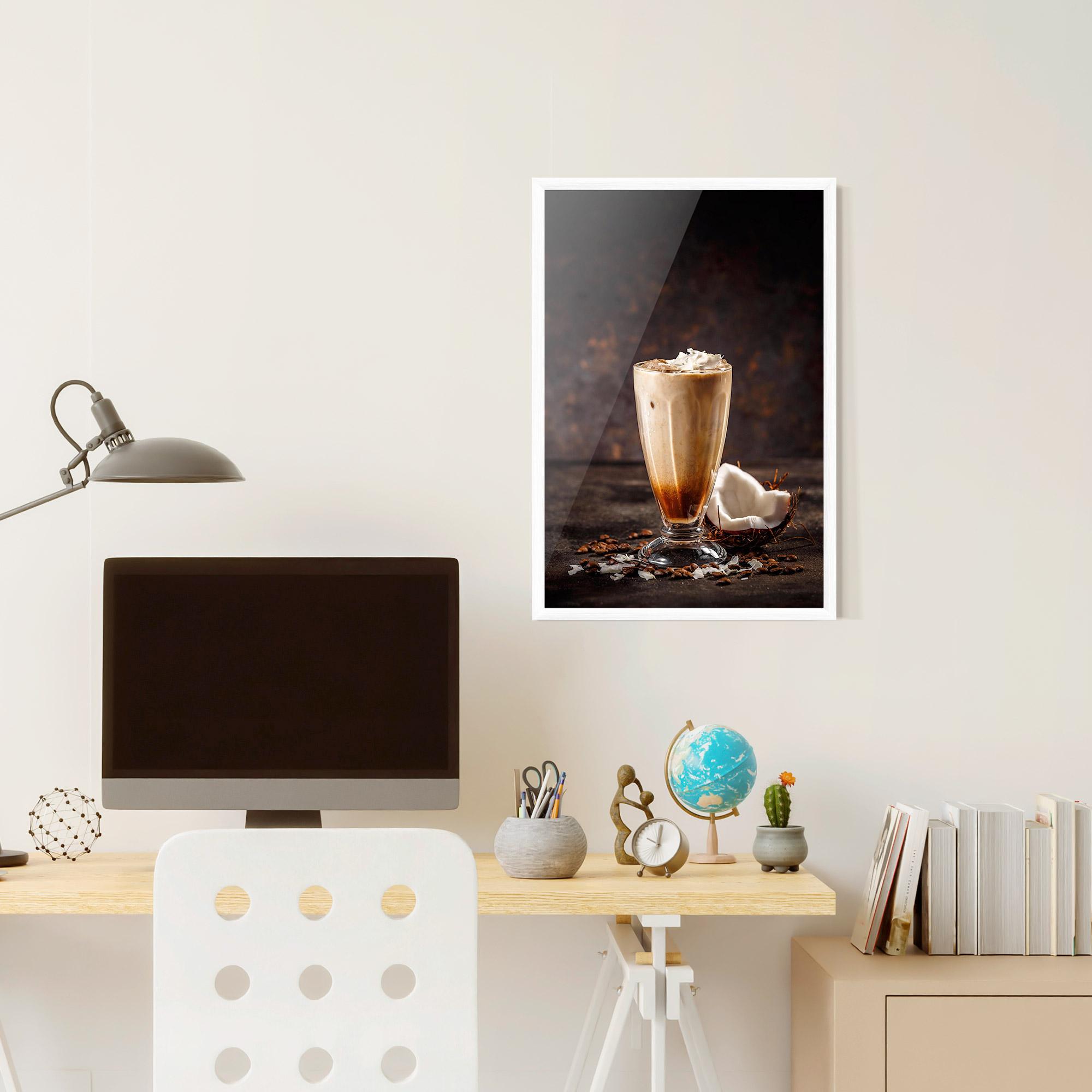 Poster Înrămat Tasty Coconut Coffee mockup 6