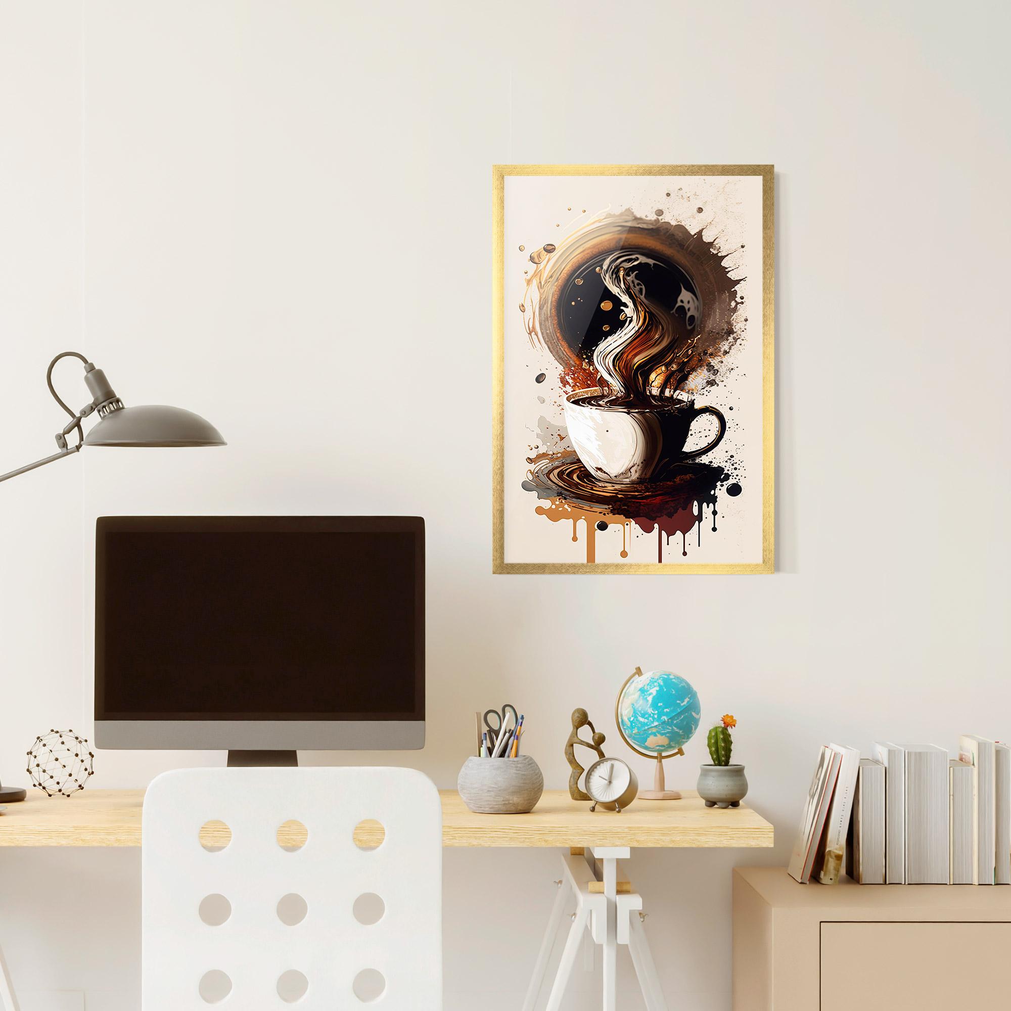 Poster Înrămat Coffee Art mockup 6