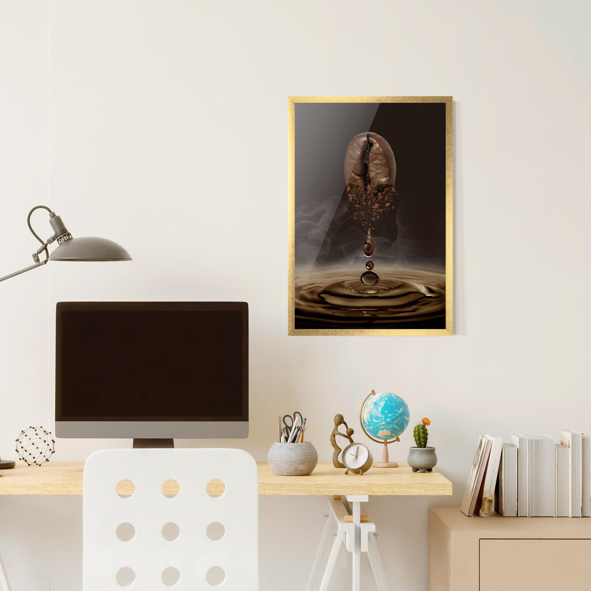 Poster Înrămat Coffee Drip Concept mockup 6